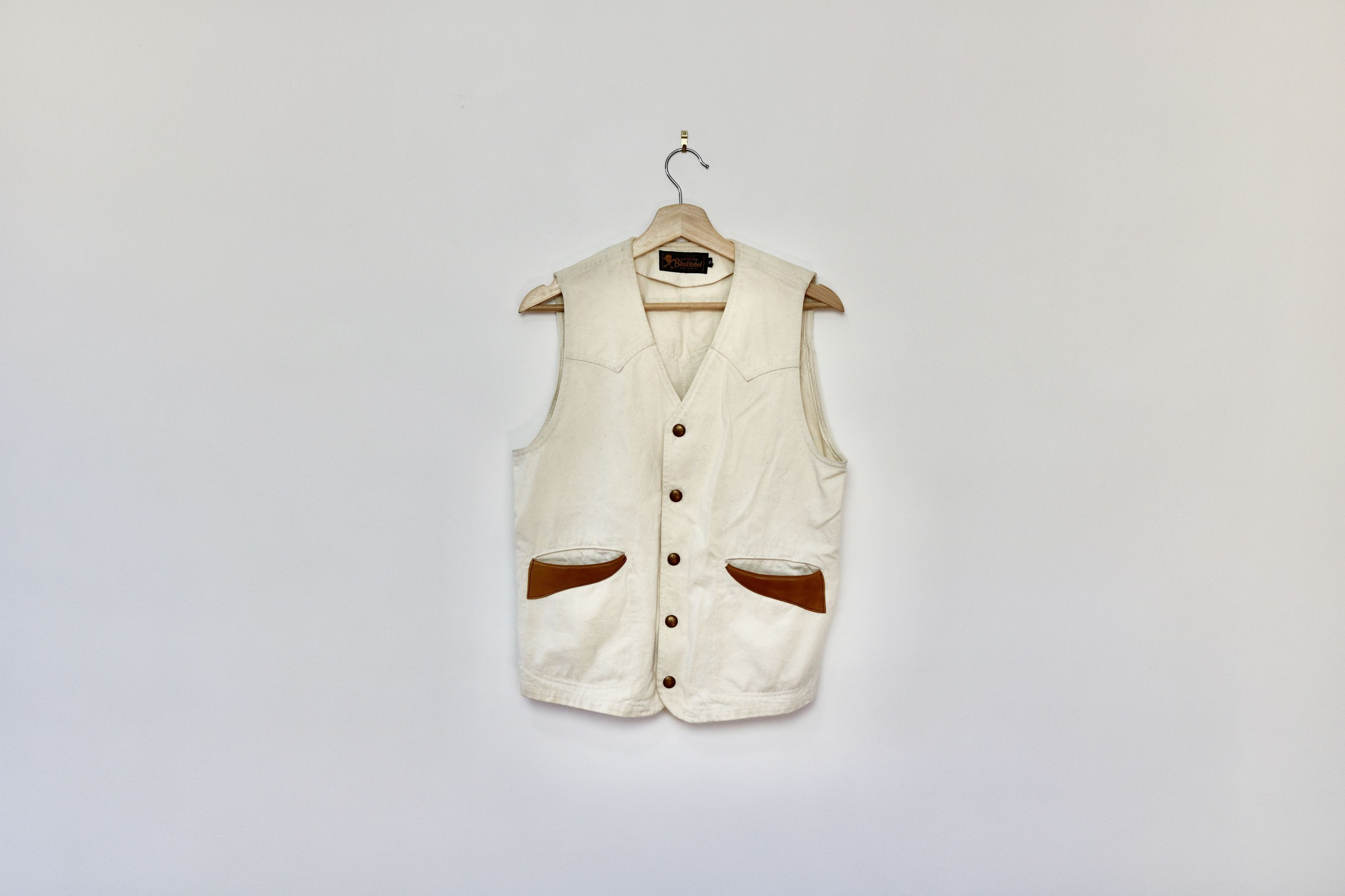 Iron Heart Rude Gallery Black Rebel Canvas Vest Size US S / EU 44-46 / 1 - 1 Thumbnail