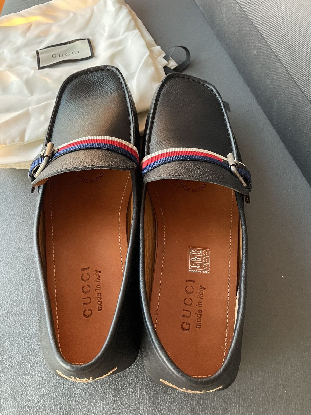 Gucci Rare Limited Super Runway Brand New Bee Leather Loafer Size US 10 / EU 43 - 15 Thumbnail