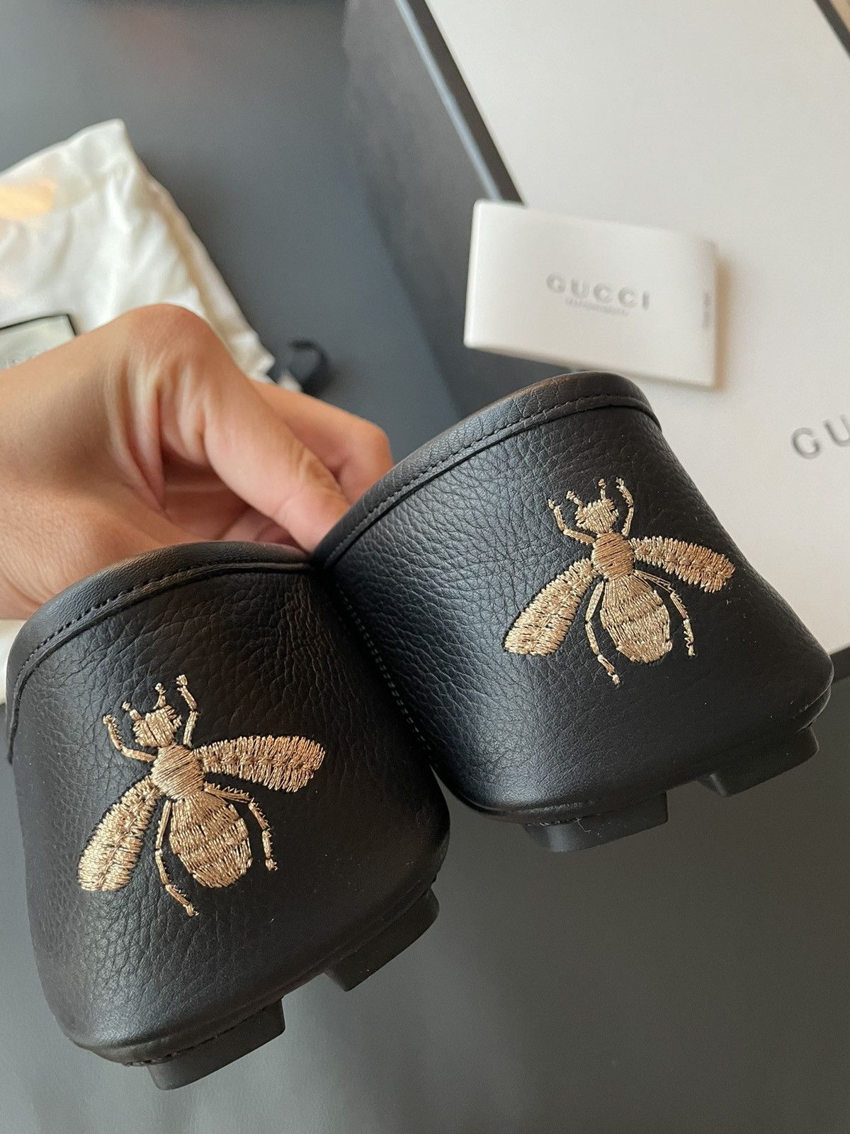 Gucci Rare Limited Super Runway Brand New Bee Leather Loafer Size US 10 / EU 43 - 14 Thumbnail