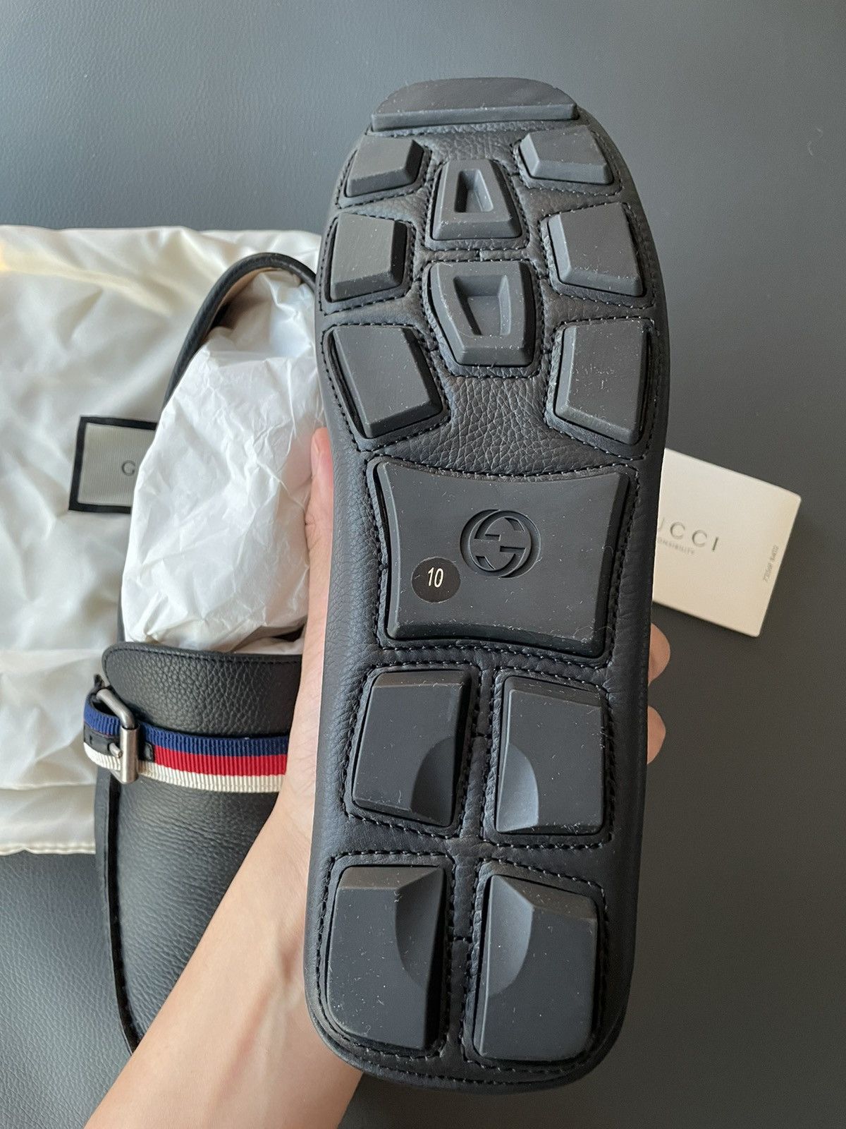 Gucci Rare Limited Super Runway Brand New Bee Leather Loafer Size US 10 / EU 43 - 5 Thumbnail