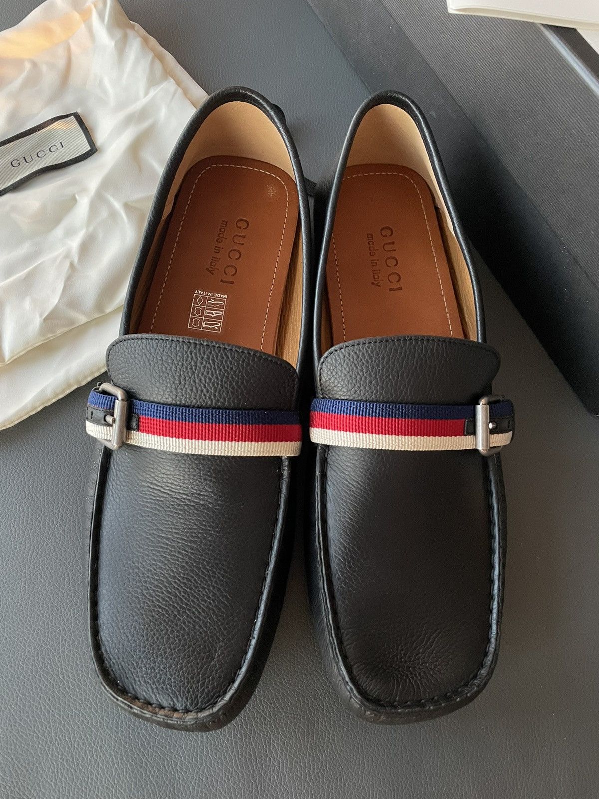 Gucci Rare Limited Super Runway Brand New Bee Leather Loafer Size US 10 / EU 43 - 2 Thumbnail