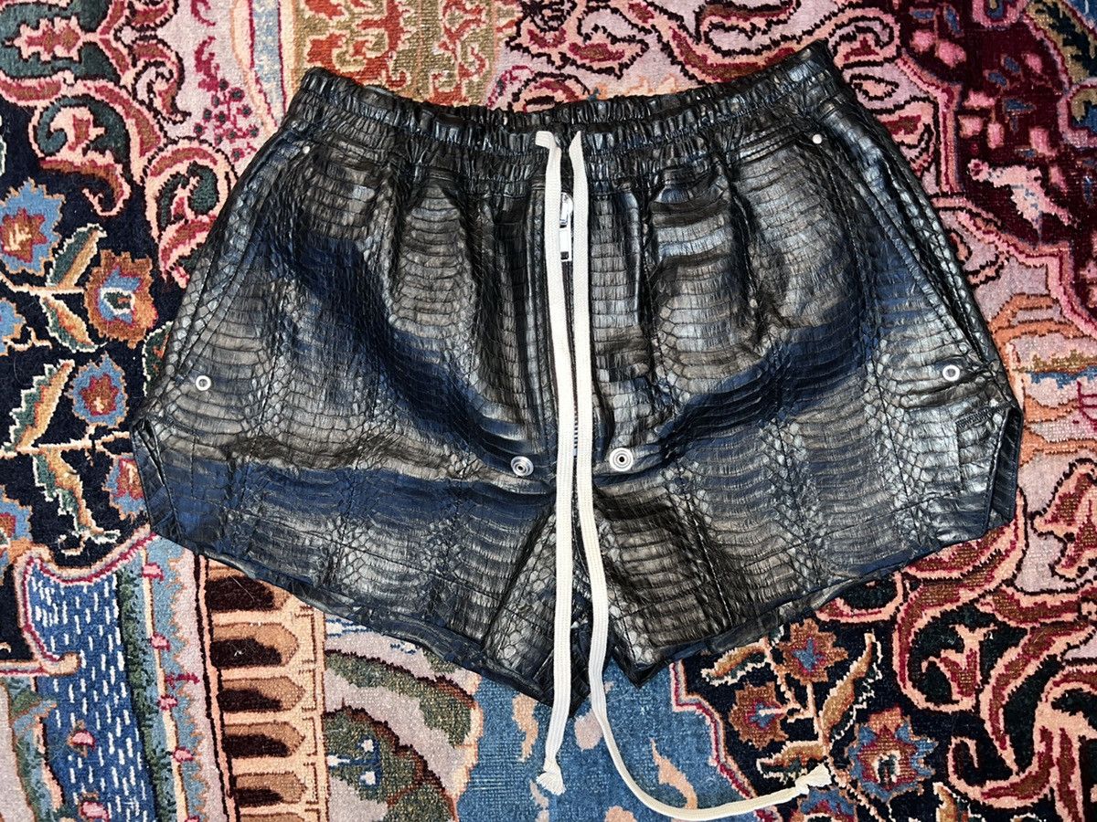 Rick Owens Rick Owens Snakeskin F/W20 Bela Swim Boxer Shorts | Grailed