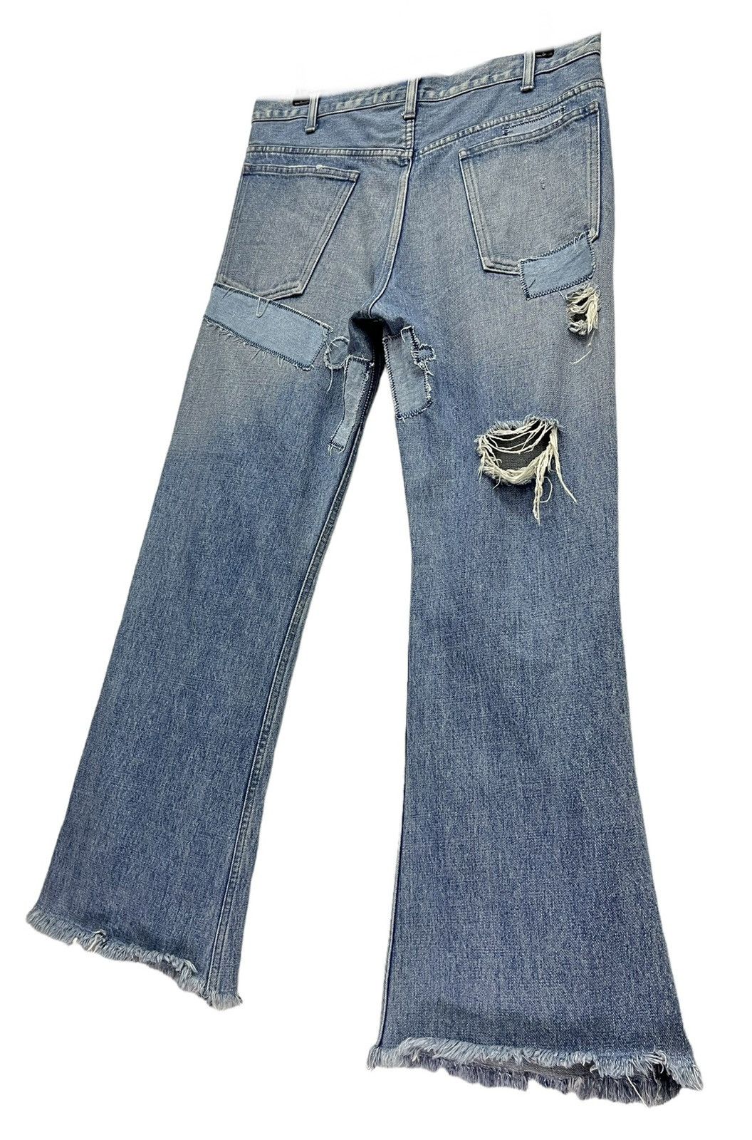 Kostas Murkudis Vintage INPAICHTHYS KERRI Thrashed Patchwork Flare Punk Rock Size US 32 / EU 48 - 7 Thumbnail