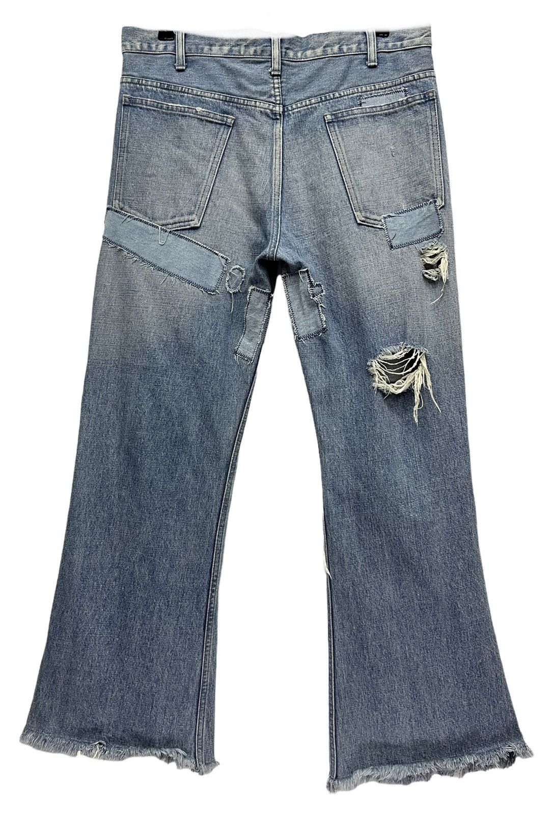 Kostas Murkudis Vintage INPAICHTHYS KERRI Thrashed Patchwork Flare Punk Rock Size US 32 / EU 48 - 8 Thumbnail