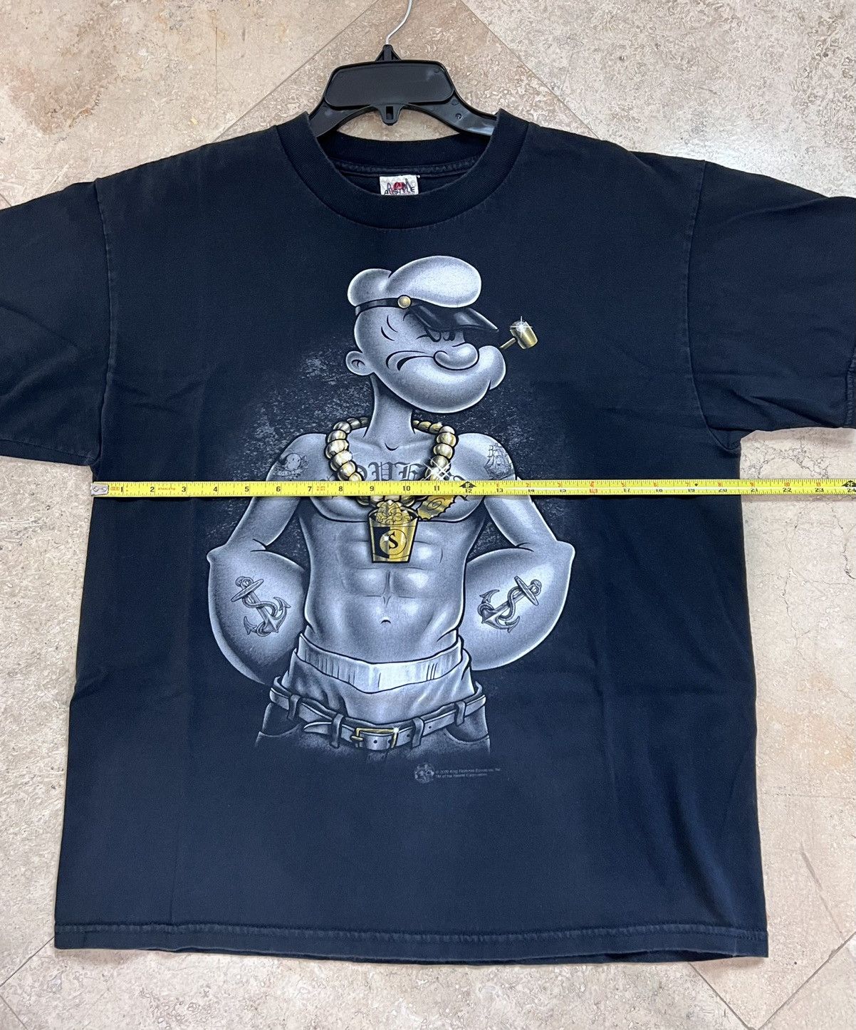 Cartoon Network × Vintage 2009 Popeye TShirt Size Large AlStyle Tag Size US L / EU 52-54 / 3 - 7 Thumbnail