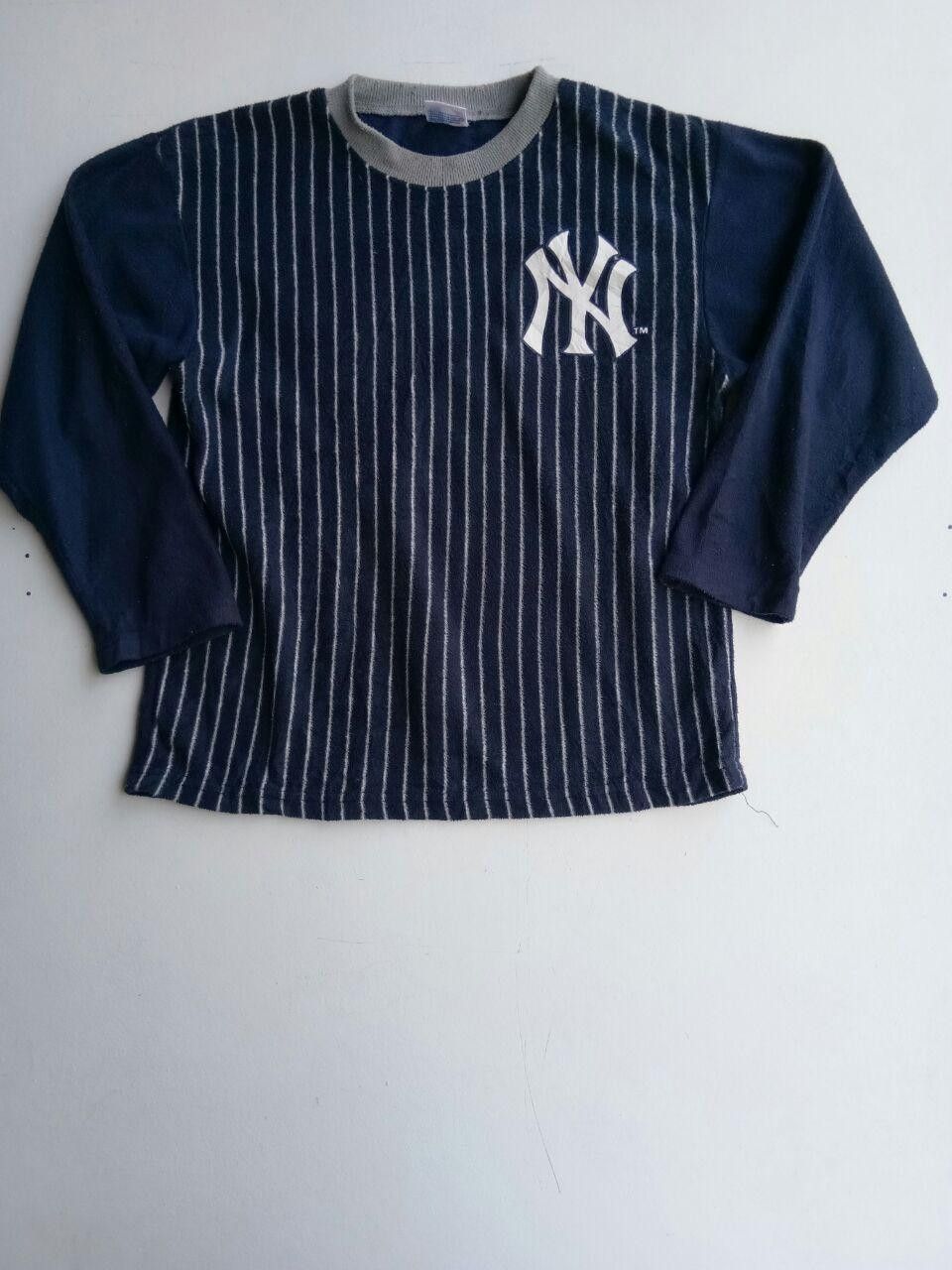 NBA Vtg Major League Baseball New York Striped T-Shirt Size US S / EU 44-46 / 1 - 1 Thumbnail
