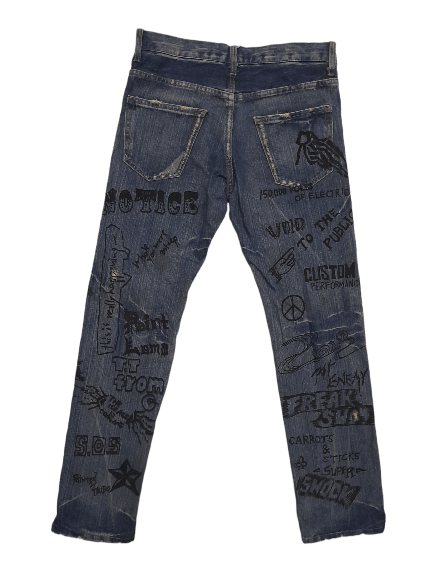 Seditionaries Distressed Punk Japan Denim (E322) w30 Size US 30 / EU 46 - 6 Thumbnail