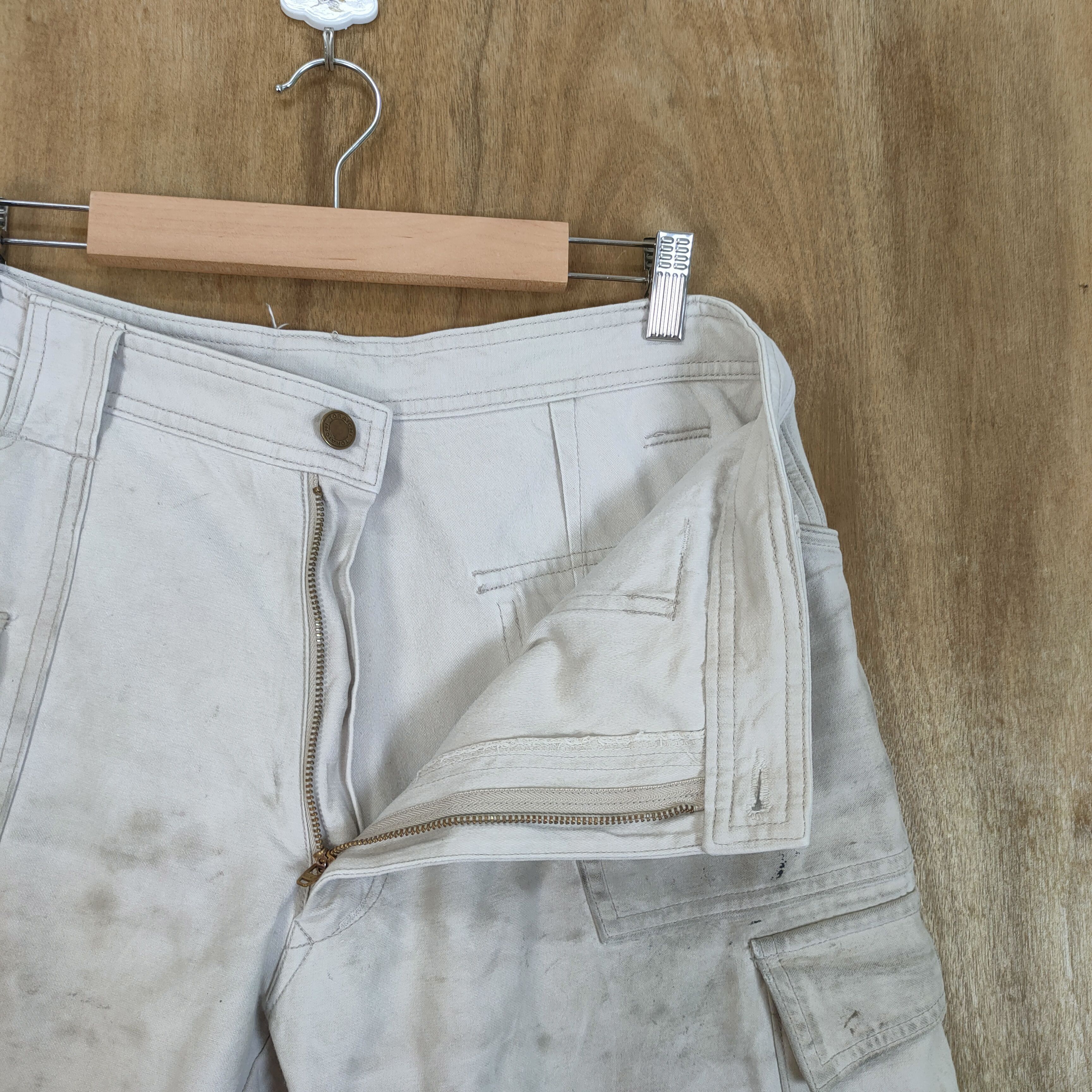 Japanese Brand × White's Boots TORAICHI FADED WHITE VINTAGE WORKWEAR CARGO PANTS Size US 32 / EU 48 - 11 Thumbnail