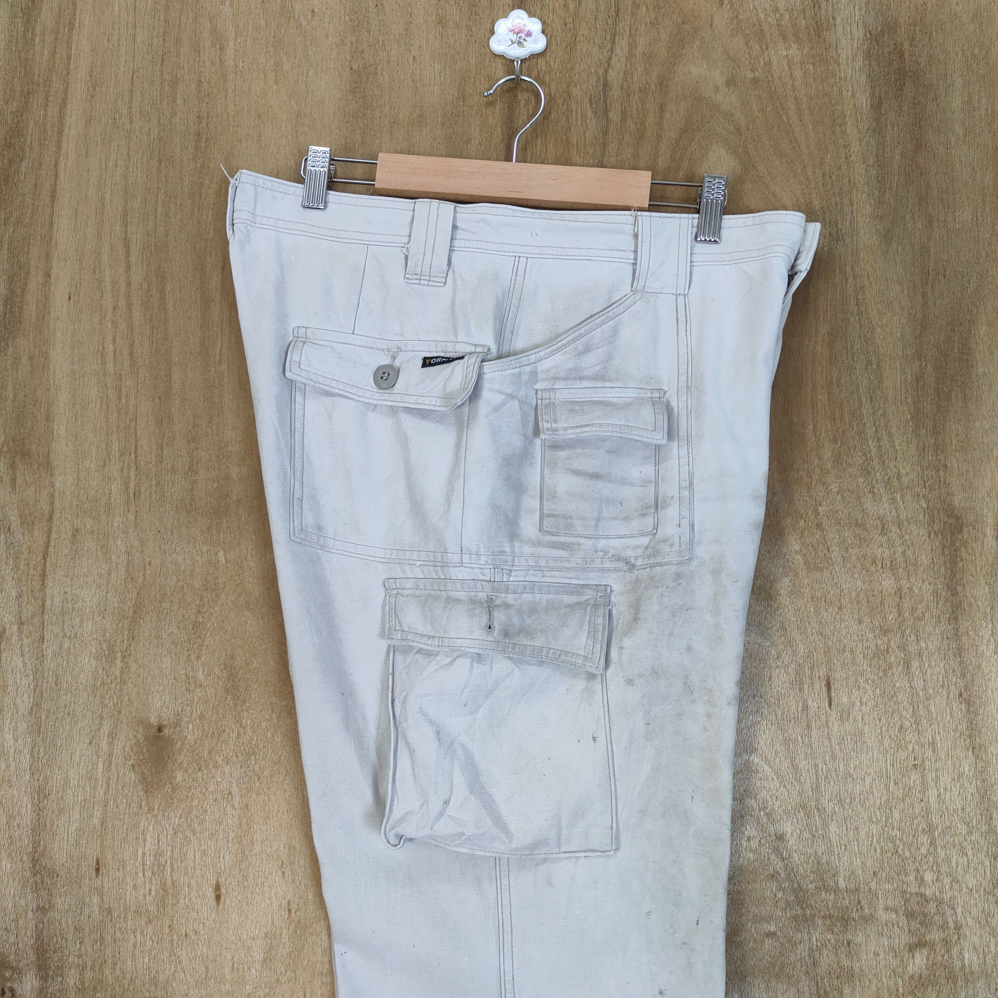 Japanese Brand × White's Boots TORAICHI FADED WHITE VINTAGE WORKWEAR CARGO PANTS Size US 32 / EU 48 - 13 Thumbnail