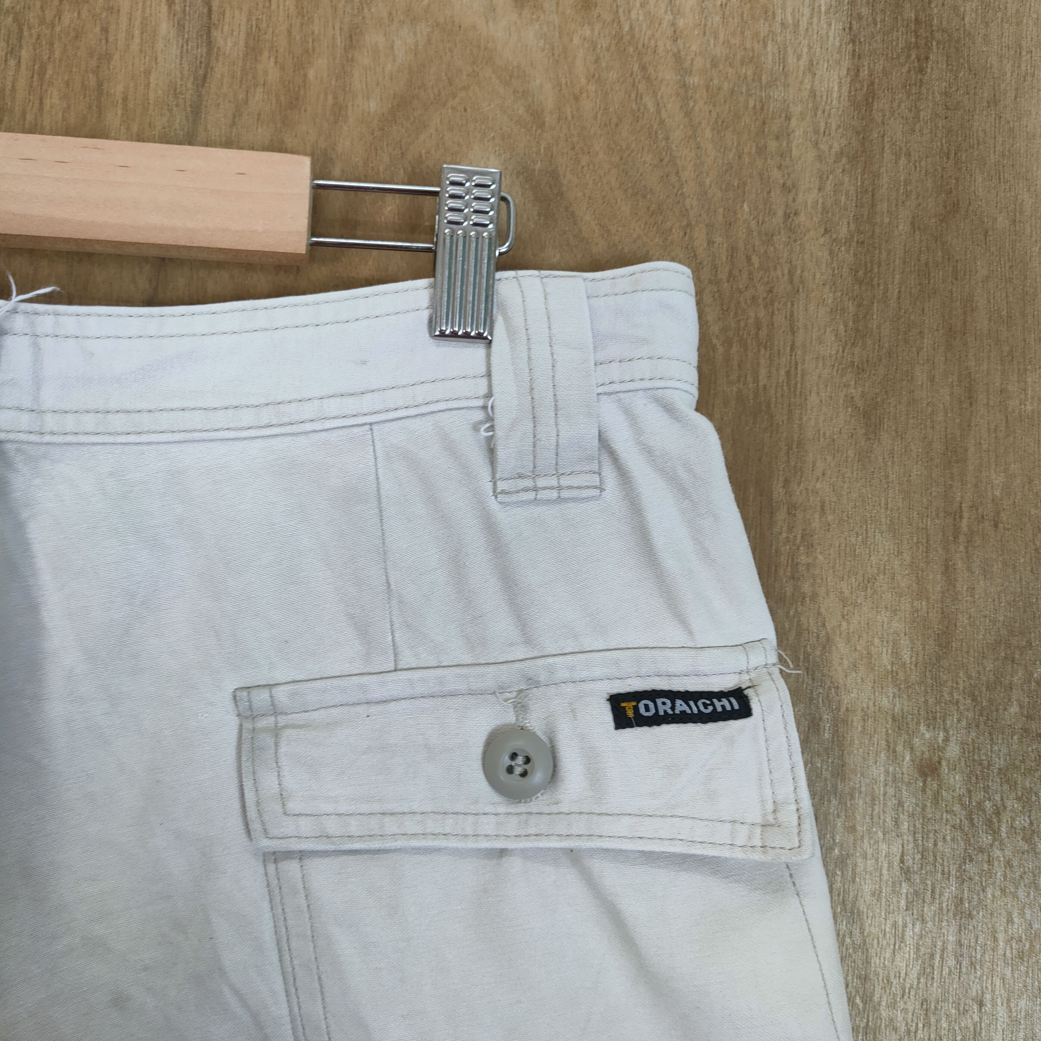 Japanese Brand × White's Boots TORAICHI FADED WHITE VINTAGE WORKWEAR CARGO PANTS Size US 32 / EU 48 - 10 Thumbnail