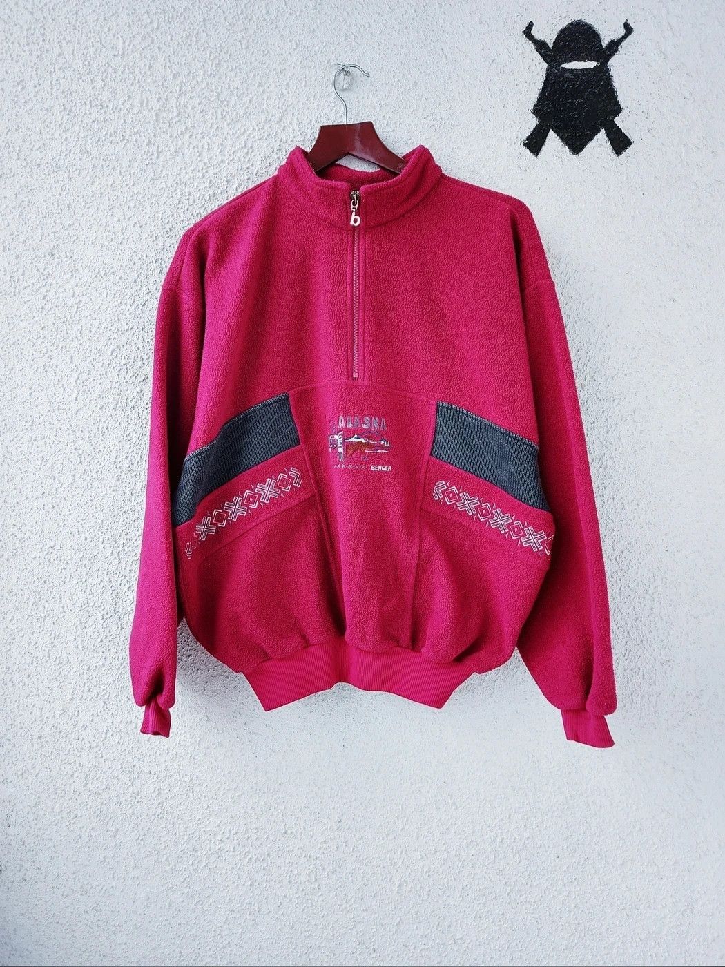 VINTAGE ALASKA POLARTEK FLEECE SWEATER M MEDIUM