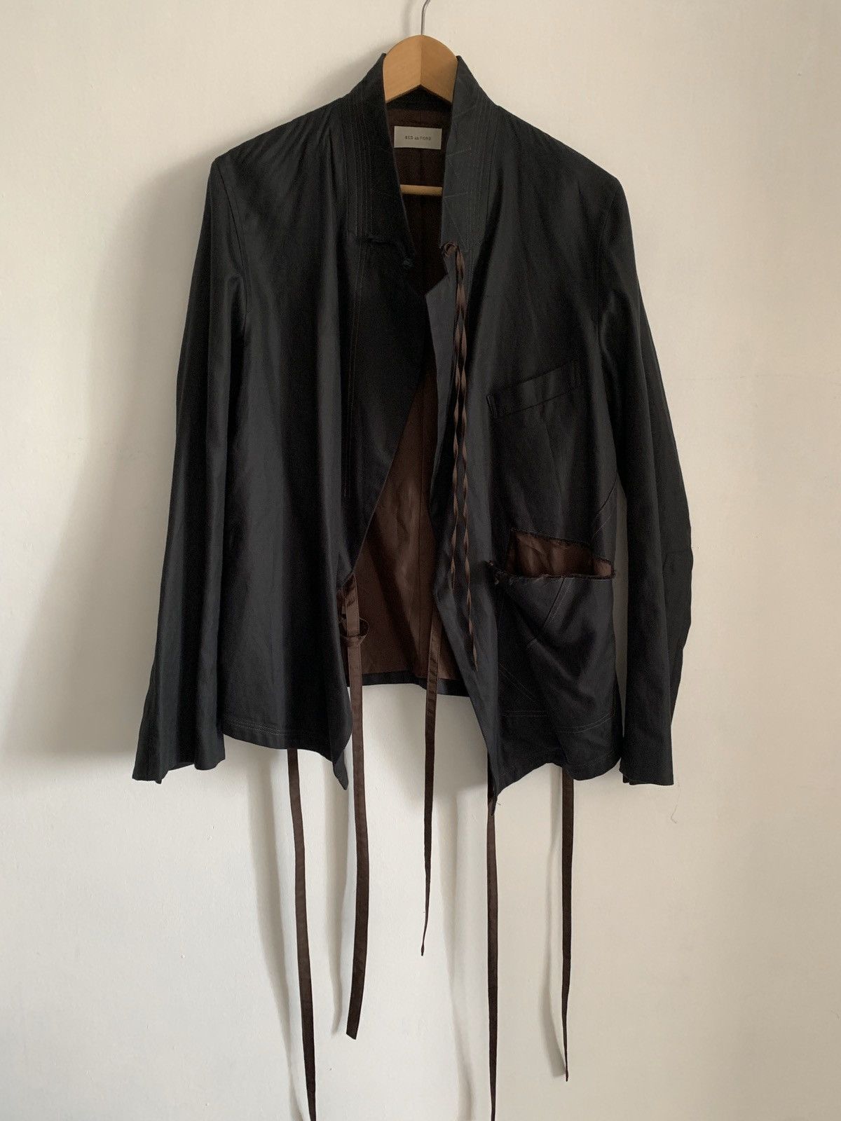 Bed j.w. Ford Rare Poetik Ribbon Strap Blazer 46 48jacket boxy cropped Size US S / EU 44-46 / 1 - 1 Thumbnail