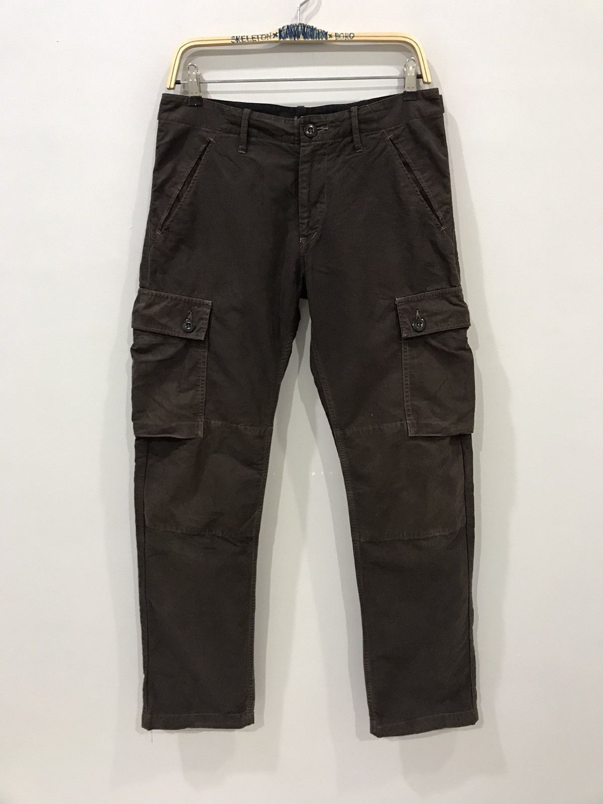 image of John Bull Japan Vintage 70's Frnch Army Design Tactical Pant in Dark Brown, Men's (Size 31)