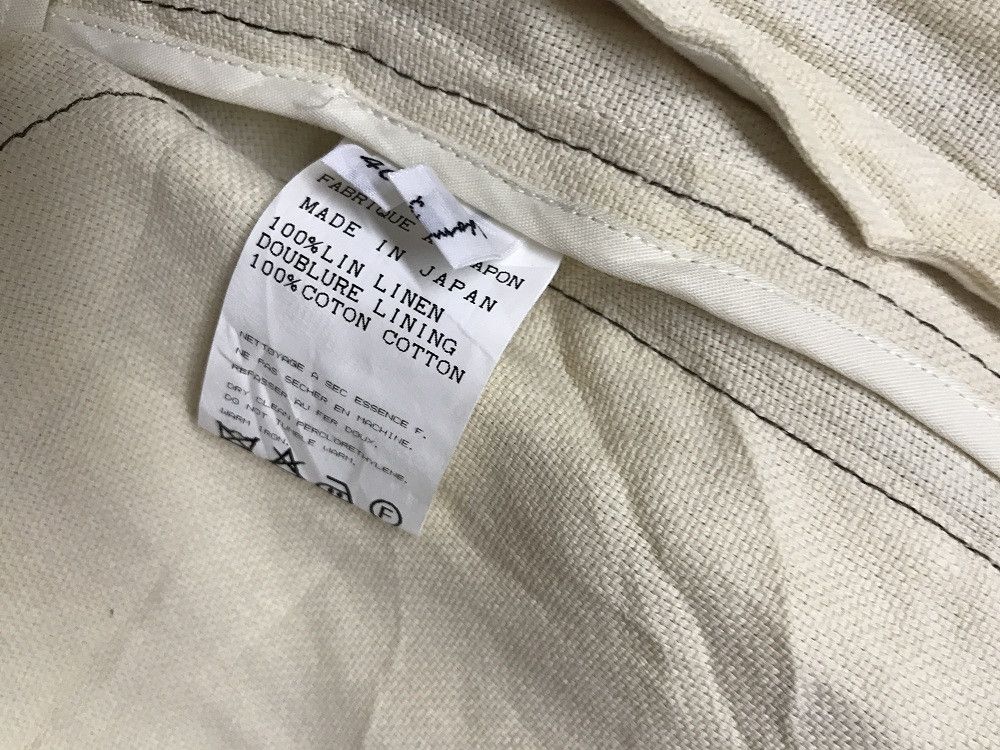 ADAM ET ROPE LINEN moto ann demeulemeester style jacket yohji bomber Size US M / EU 48-50 / 2 - 11 Thumbnail