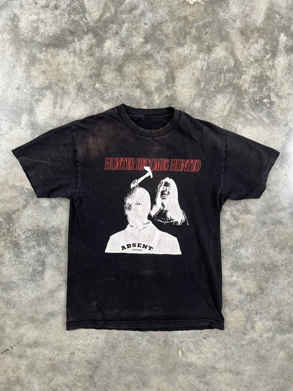 Absent OG 2018 Absent " Hunter Becomes Hunted " Tee Black Medium ❄️ Size US M / EU 48-50 / 2 - 1 Thumbnail
