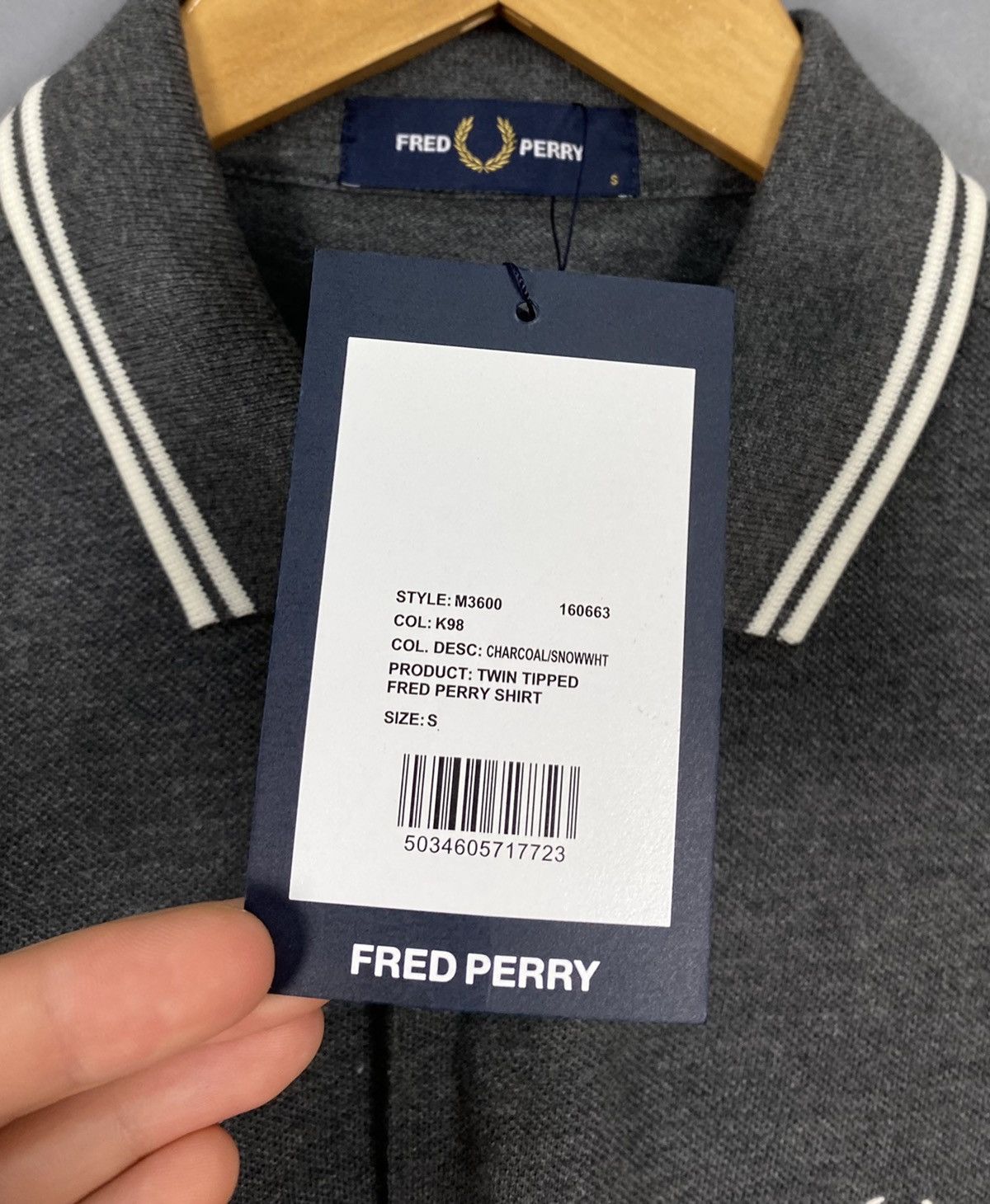 Fred Perry Fred Perry Polo Shirt Short Sleeve Men’s Size S Regular Grey Size US S / EU 44-46 / 1 - 3 Thumbnail