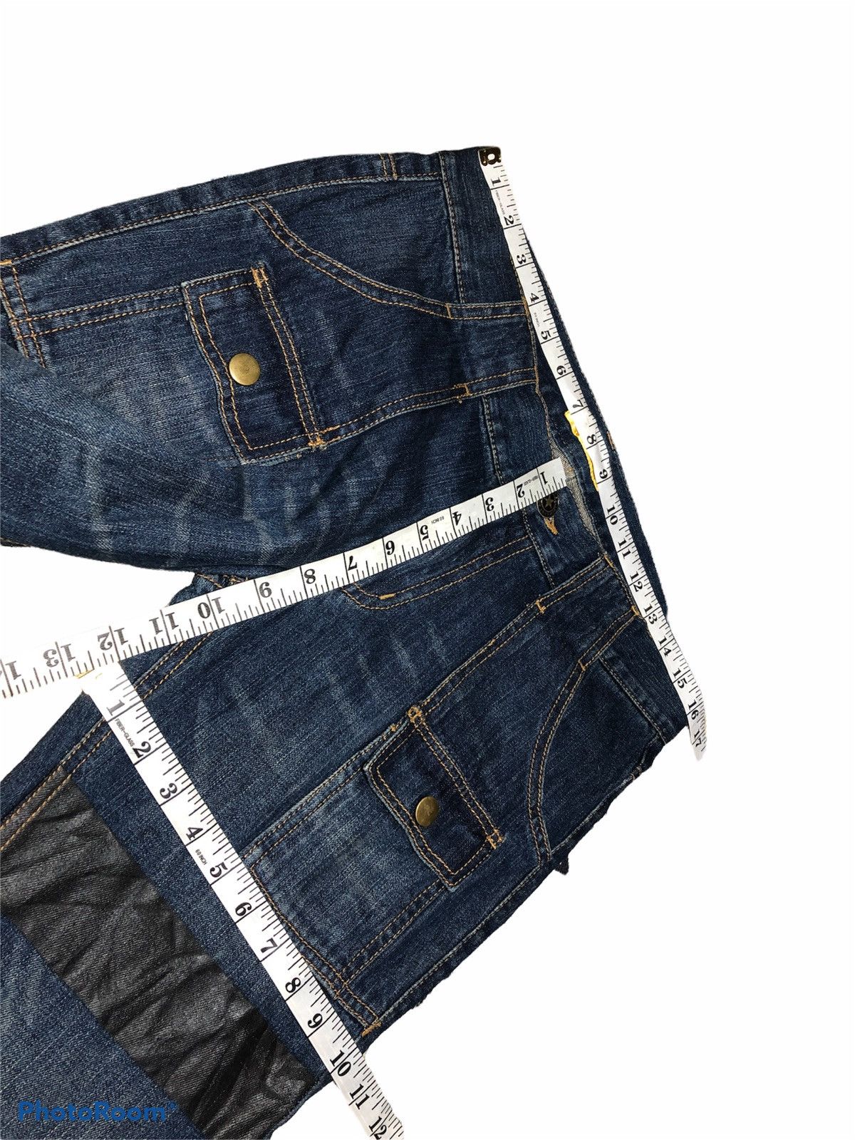 Japanese Brand FLARED⚡️SOUL FRANKY DENIM BUSHPANTS Size US 32 / EU 48 - 10 Thumbnail