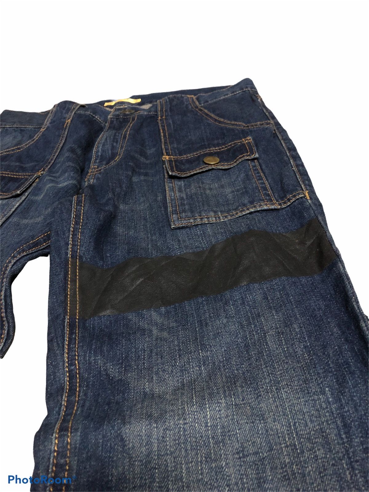 Japanese Brand FLARED⚡️SOUL FRANKY DENIM BUSHPANTS Size US 32 / EU 48 - 5 Thumbnail