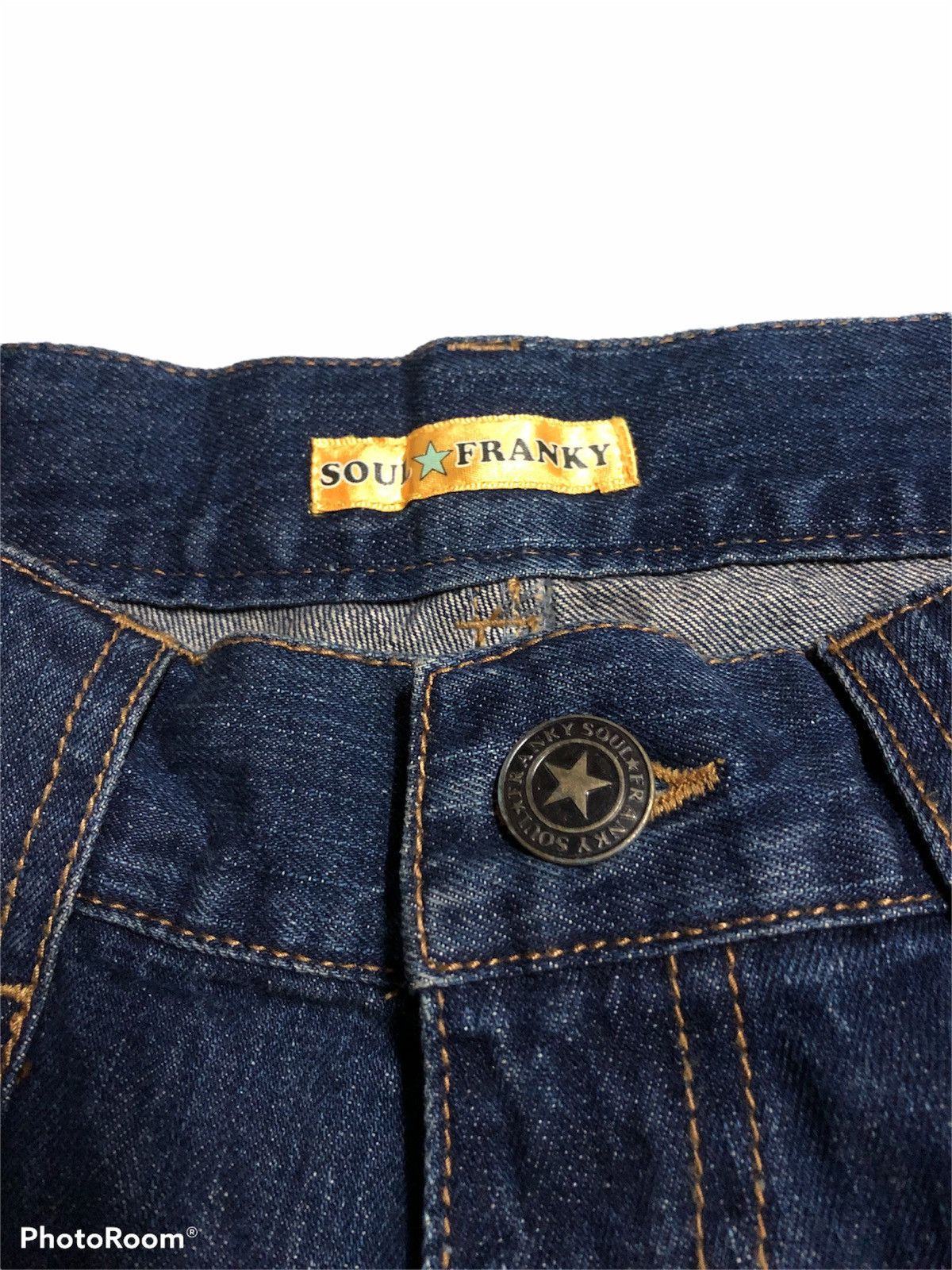 Japanese Brand FLARED⚡️SOUL FRANKY DENIM BUSHPANTS Size US 32 / EU 48 - 8 Thumbnail