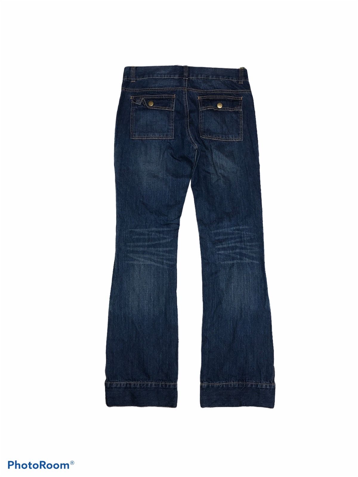 Japanese Brand FLARED⚡️SOUL FRANKY DENIM BUSHPANTS Size US 32 / EU 48 - 2 Thumbnail