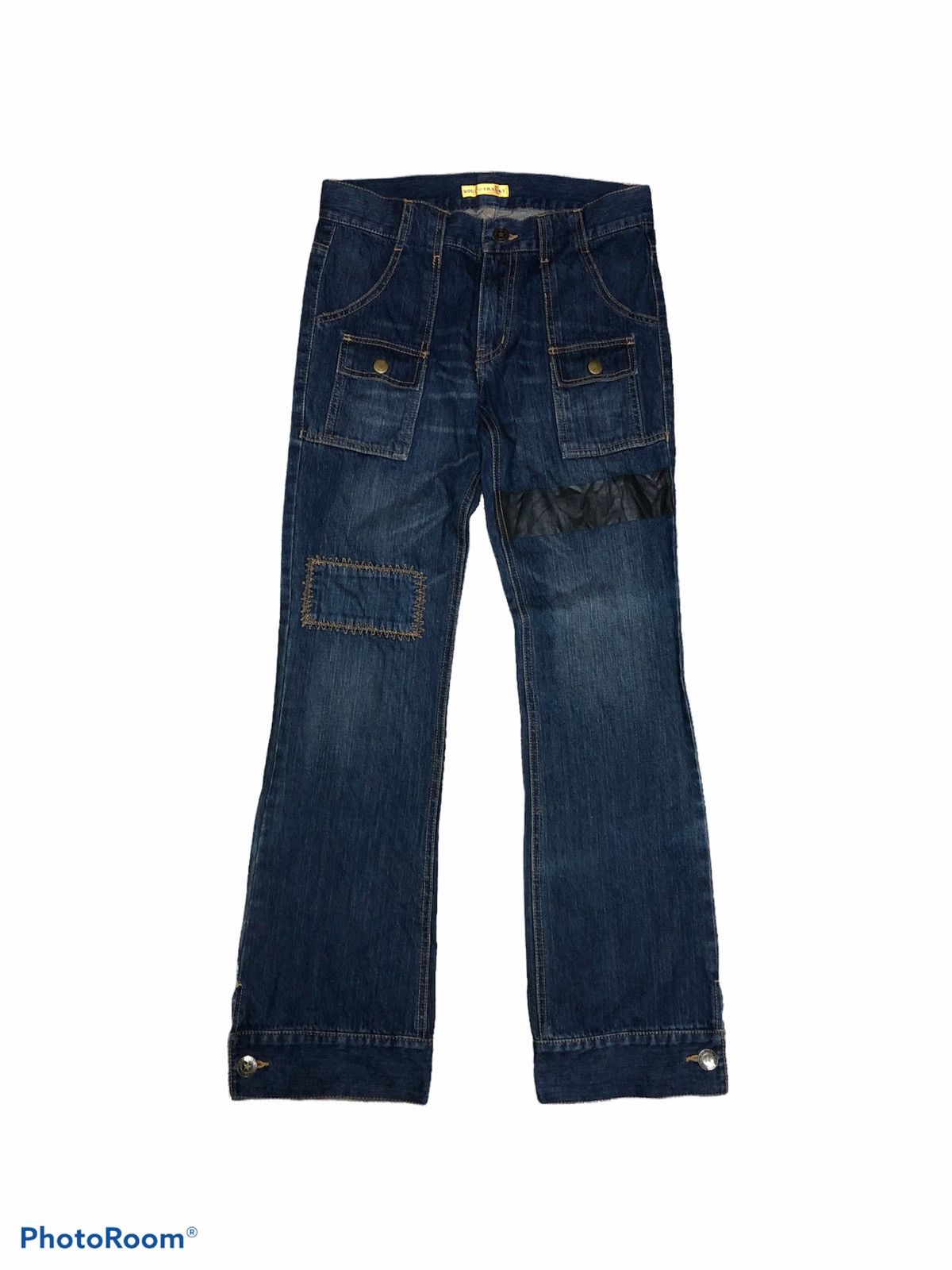 Japanese Brand FLARED⚡️SOUL FRANKY DENIM BUSHPANTS Size US 32 / EU 48 - 1 Thumbnail