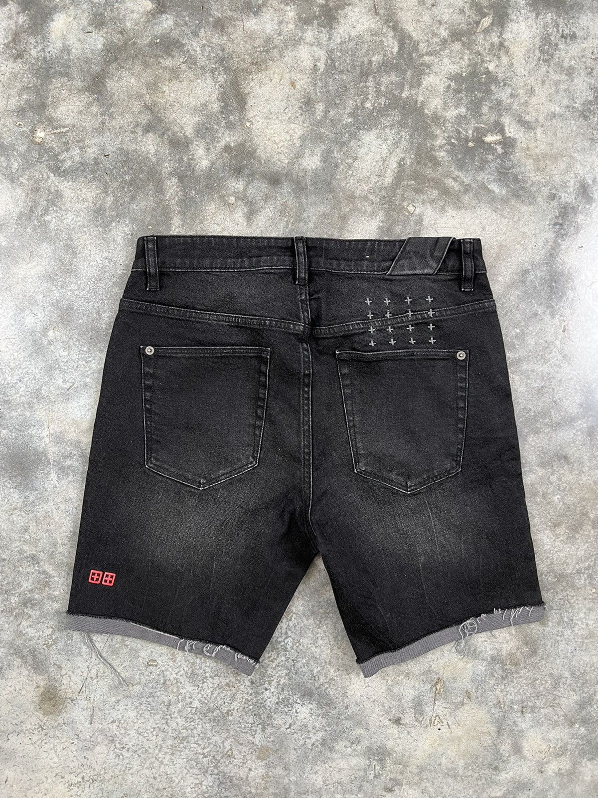 image of Ksubi Black Chitch Denim Jean Shorts Sz. 31 Van Wolf, Men's