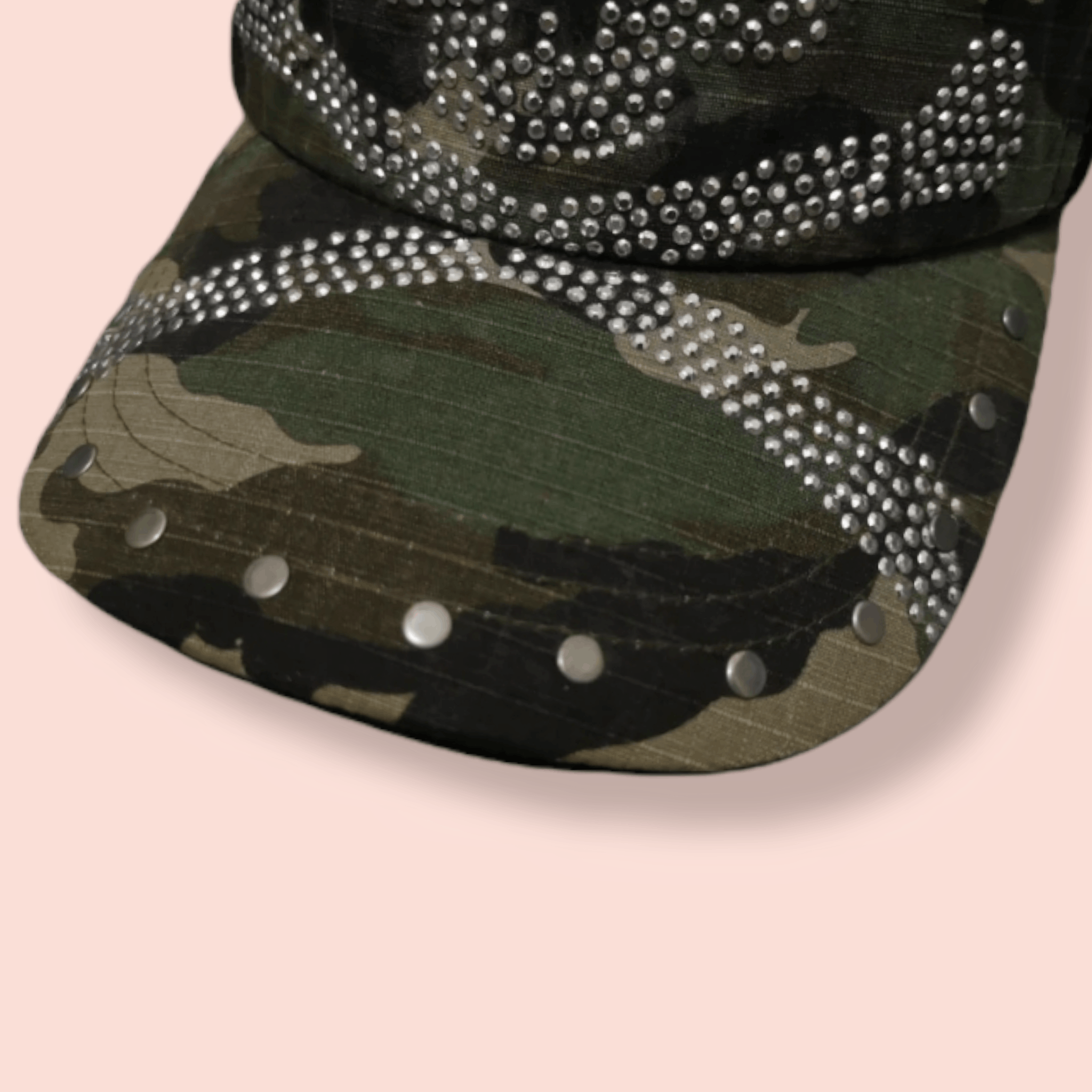 Seditionaries STUDDED SKULL & BONES CAMO TRUCKER SNAPBACK Size ONE SIZE - 13 Thumbnail