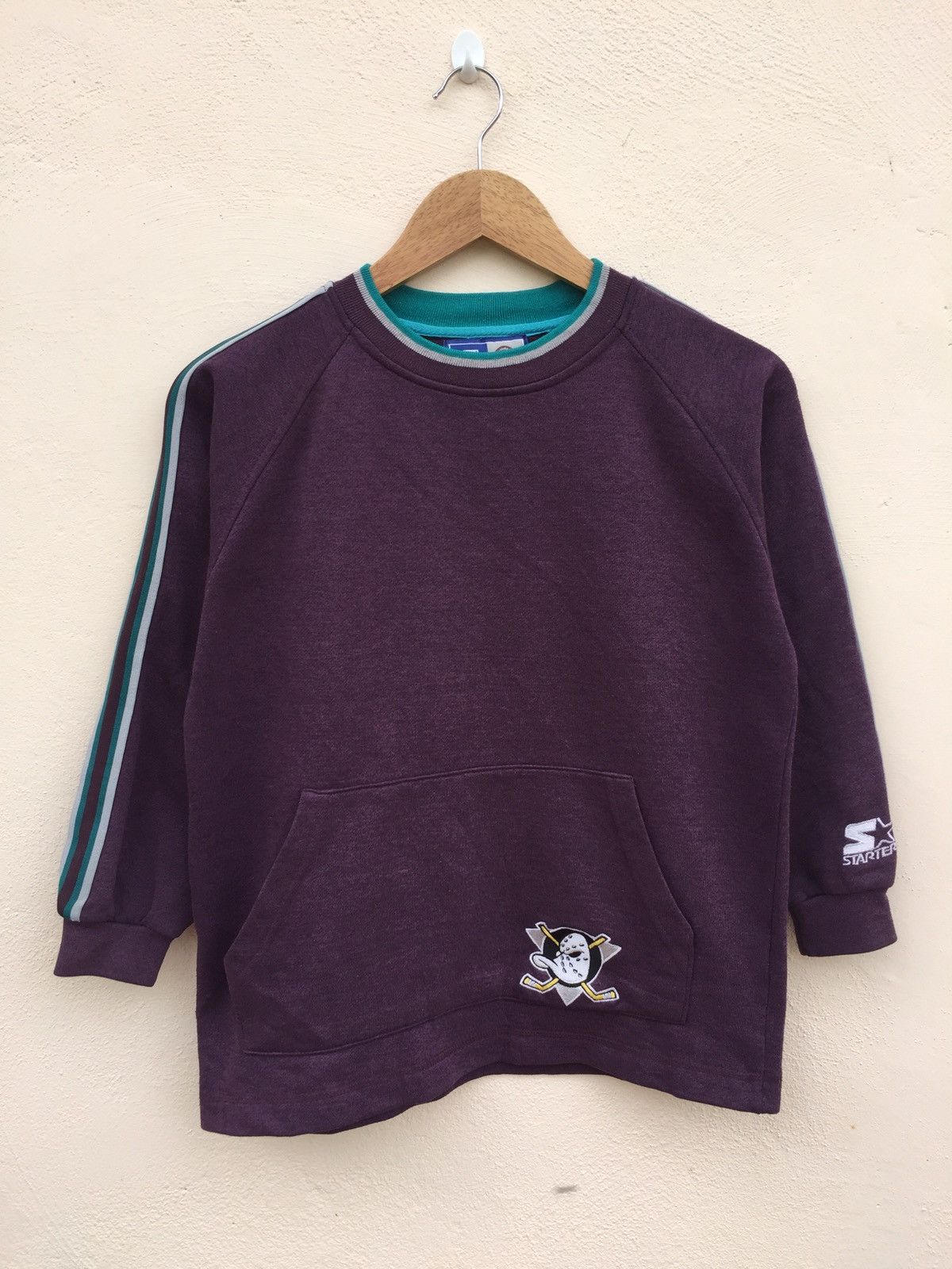 NHL Vintage Stater The Mighty Ducks Raglan Sweatshirt Size US S / EU 44-46 / 1 - 1 Thumbnail