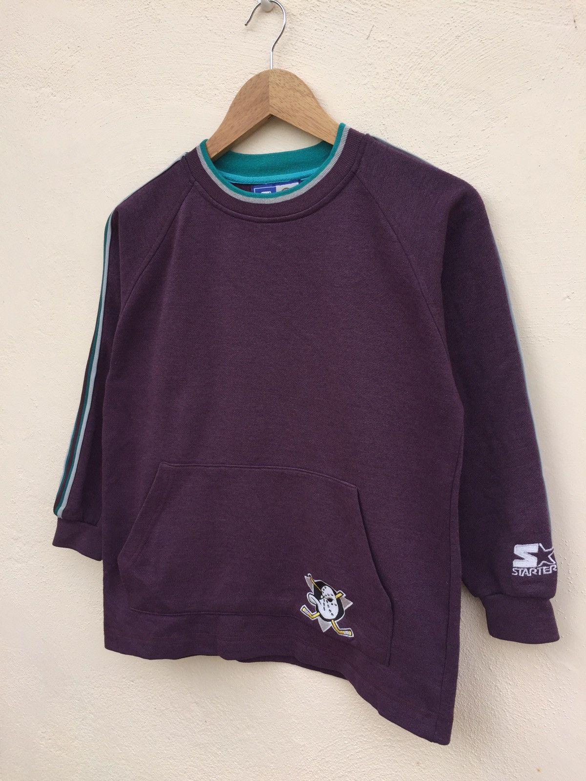 NHL Vintage Stater The Mighty Ducks Raglan Sweatshirt Size US S / EU 44-46 / 1 - 2 Thumbnail