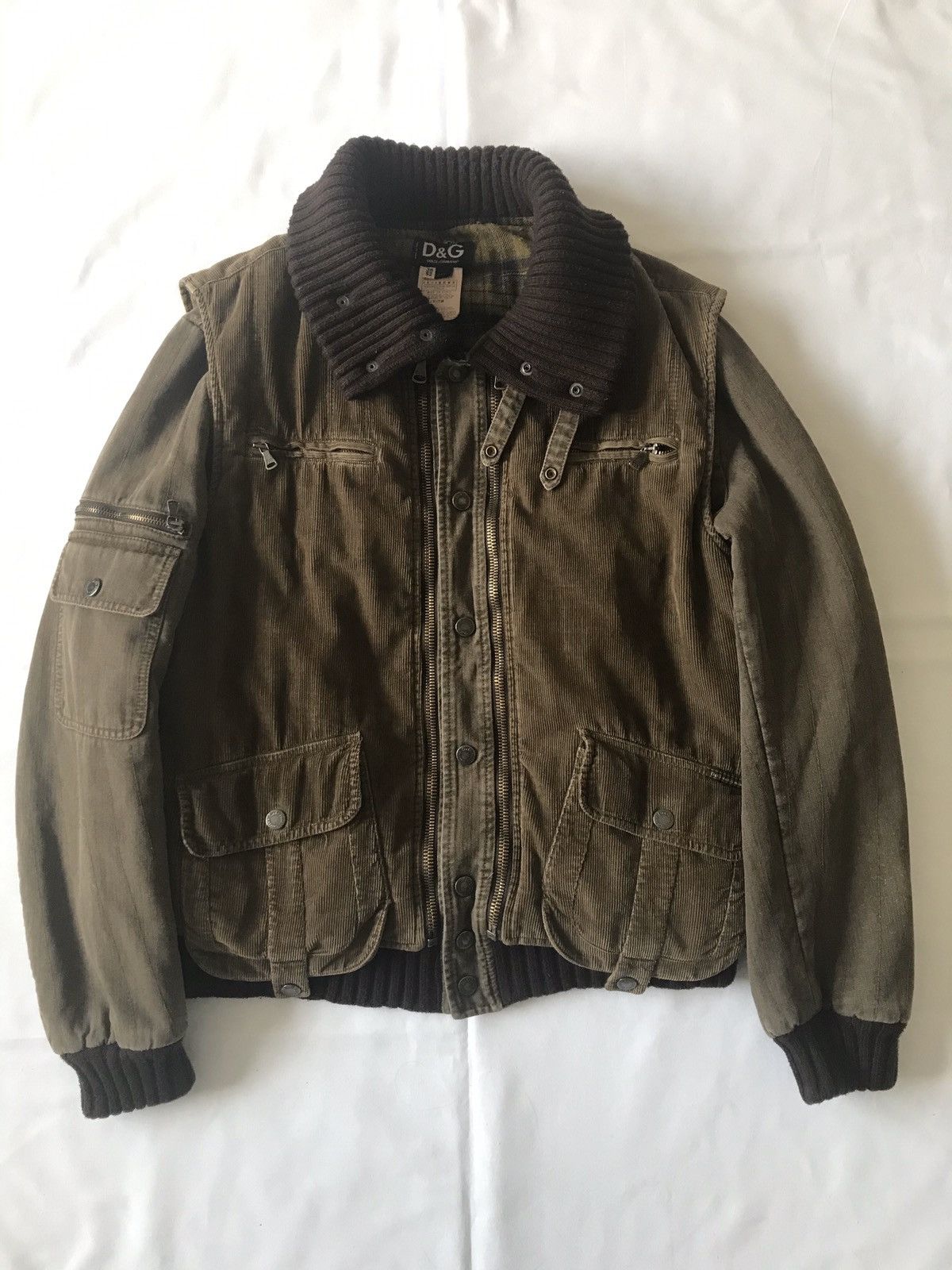 2004 Dolce & Gabbana Cargo Tactical Vest Bomber