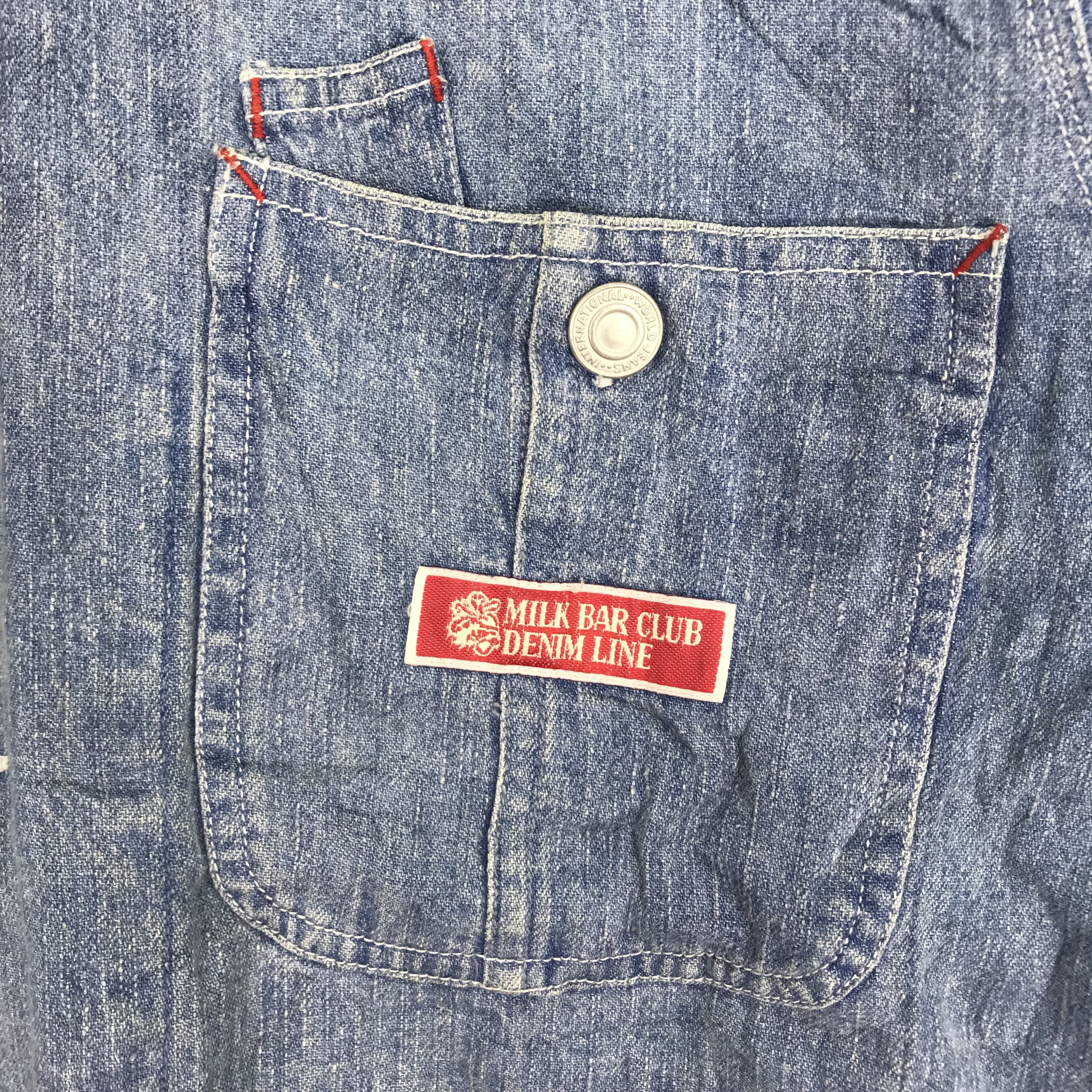Japanese Brand Vintage Blue Indigo Labour Denim Jacket Utility Worker Size US M / EU 48-50 / 2 - 4 Thumbnail