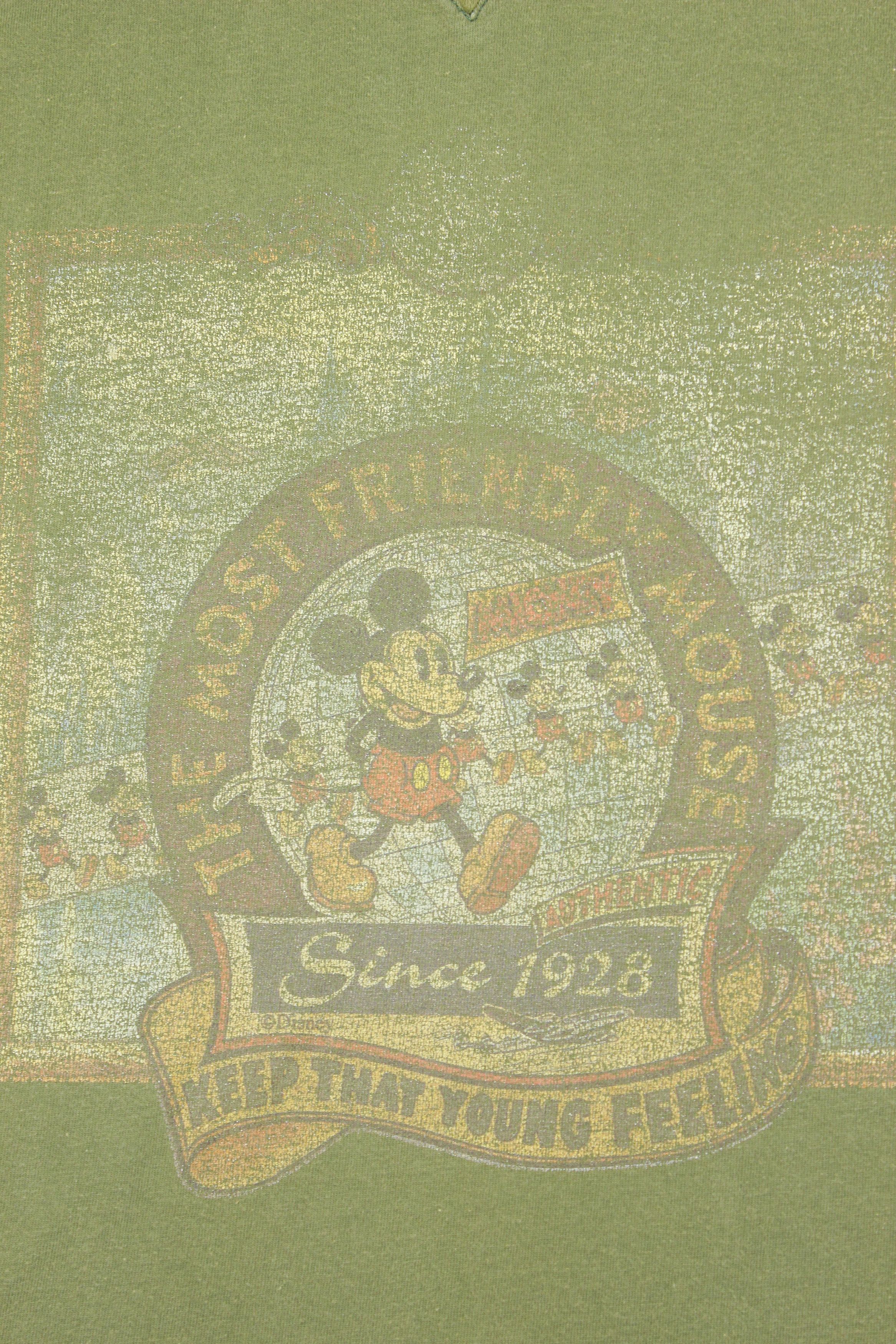 Disney 90S Mickey Mouse Distressed Logo T-Shirt Size US XL / EU 56 / 4 - 4 Thumbnail
