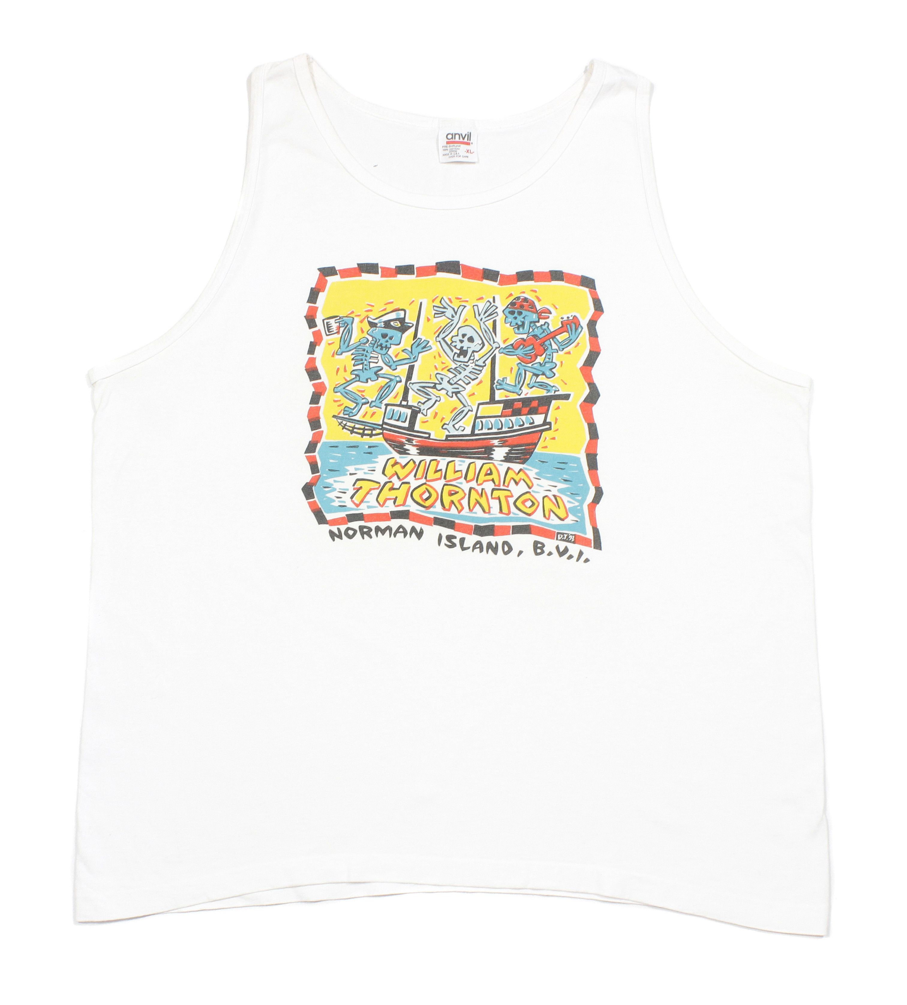 Vintage 1993 William Thornton Pirates Tank Top Made in USA Size US XL / EU 56 / 4 - 1 Thumbnail
