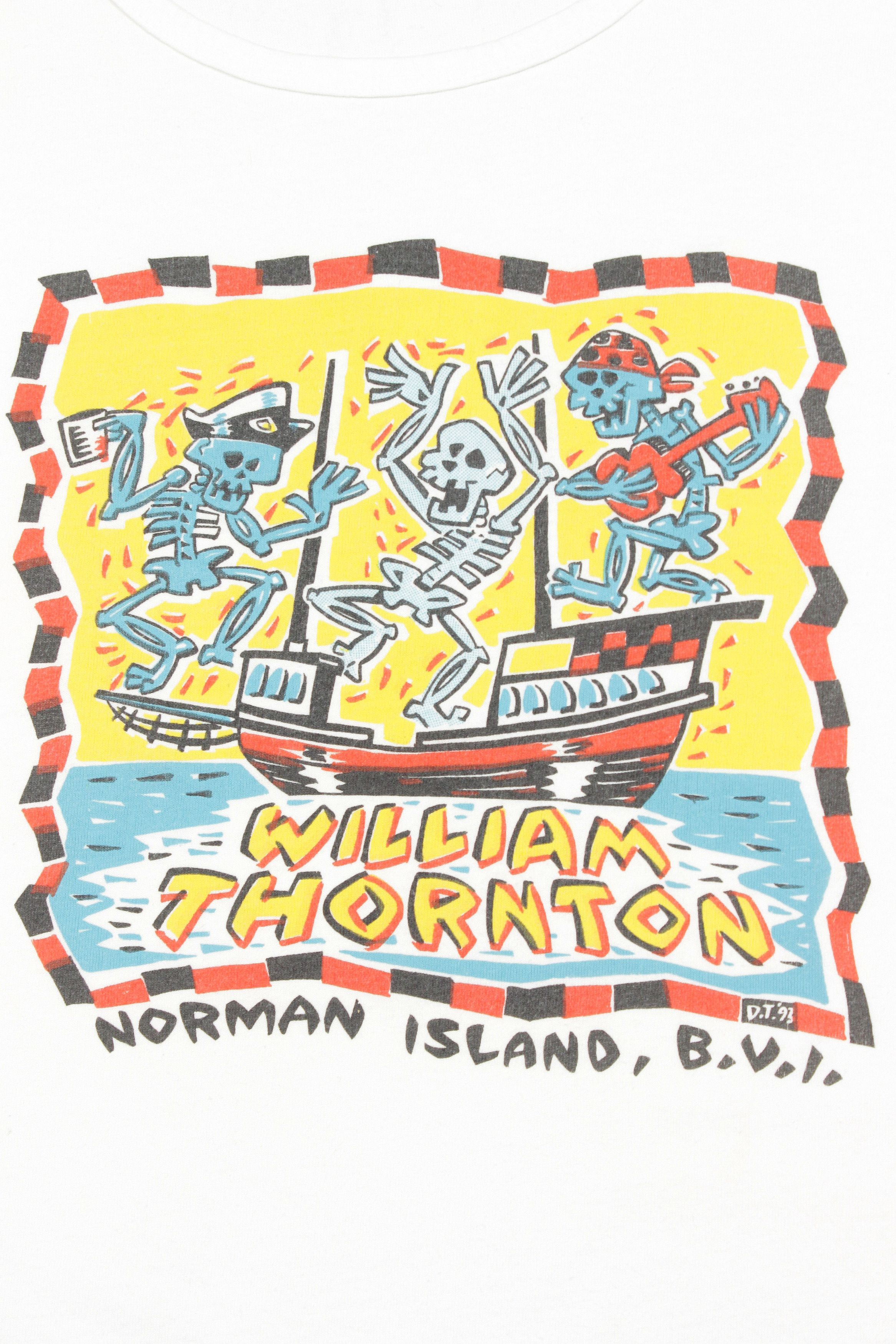 Vintage 1993 William Thornton Pirates Tank Top Made in USA Size US XL / EU 56 / 4 - 3 Thumbnail