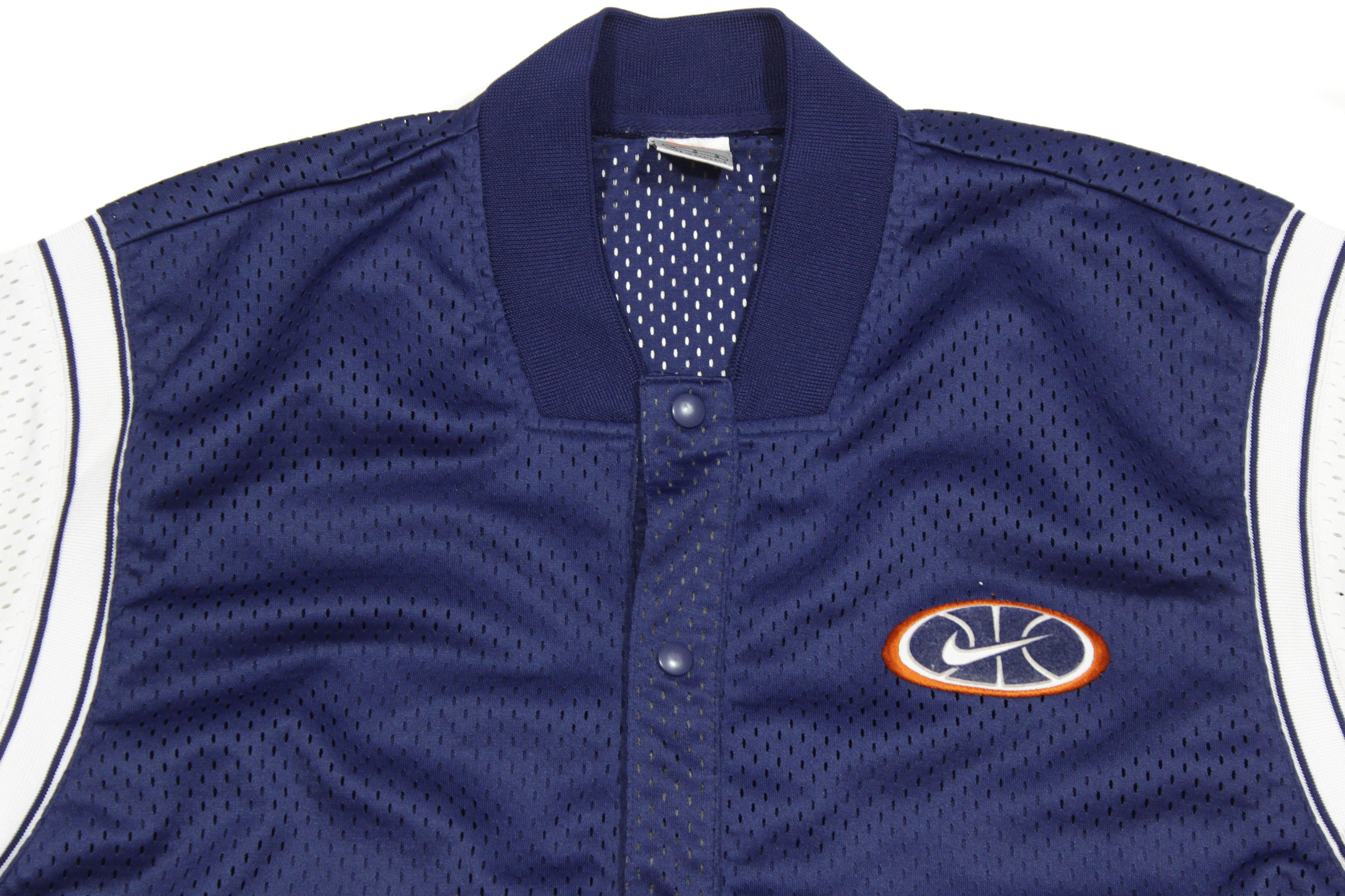 Nike 90S Swoosh Logo Mesh Basketball Jacket Size US L / EU 52-54 / 3 - 3 Thumbnail