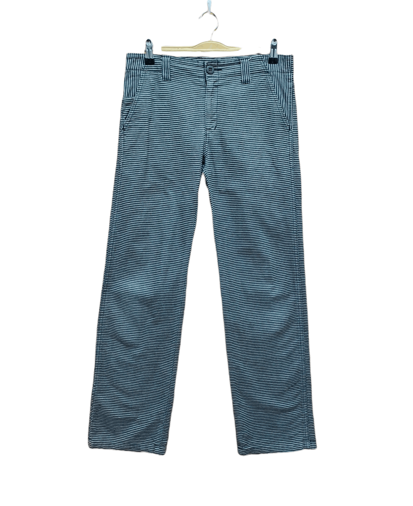 Hysteric Glamour × Undercover 🇯🇵 Johnbull Kojima Japan Hickory Denim Pants Inspired Usn Size US 31 - 1 Thumbnail