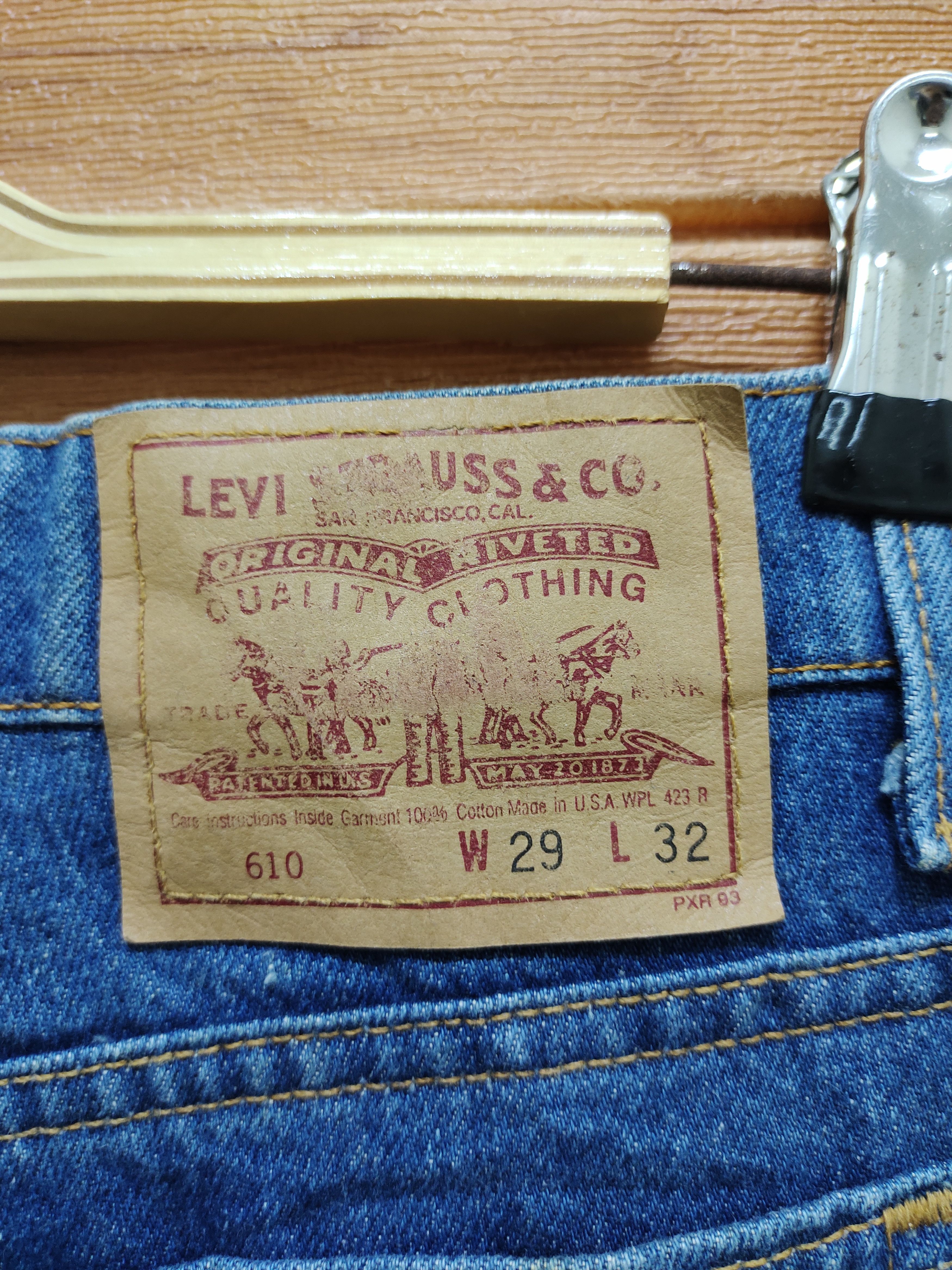 Levi's Vintage 1995 Levi's 610 Made In Usa Denim Jeans Size US 29 - 9 Thumbnail