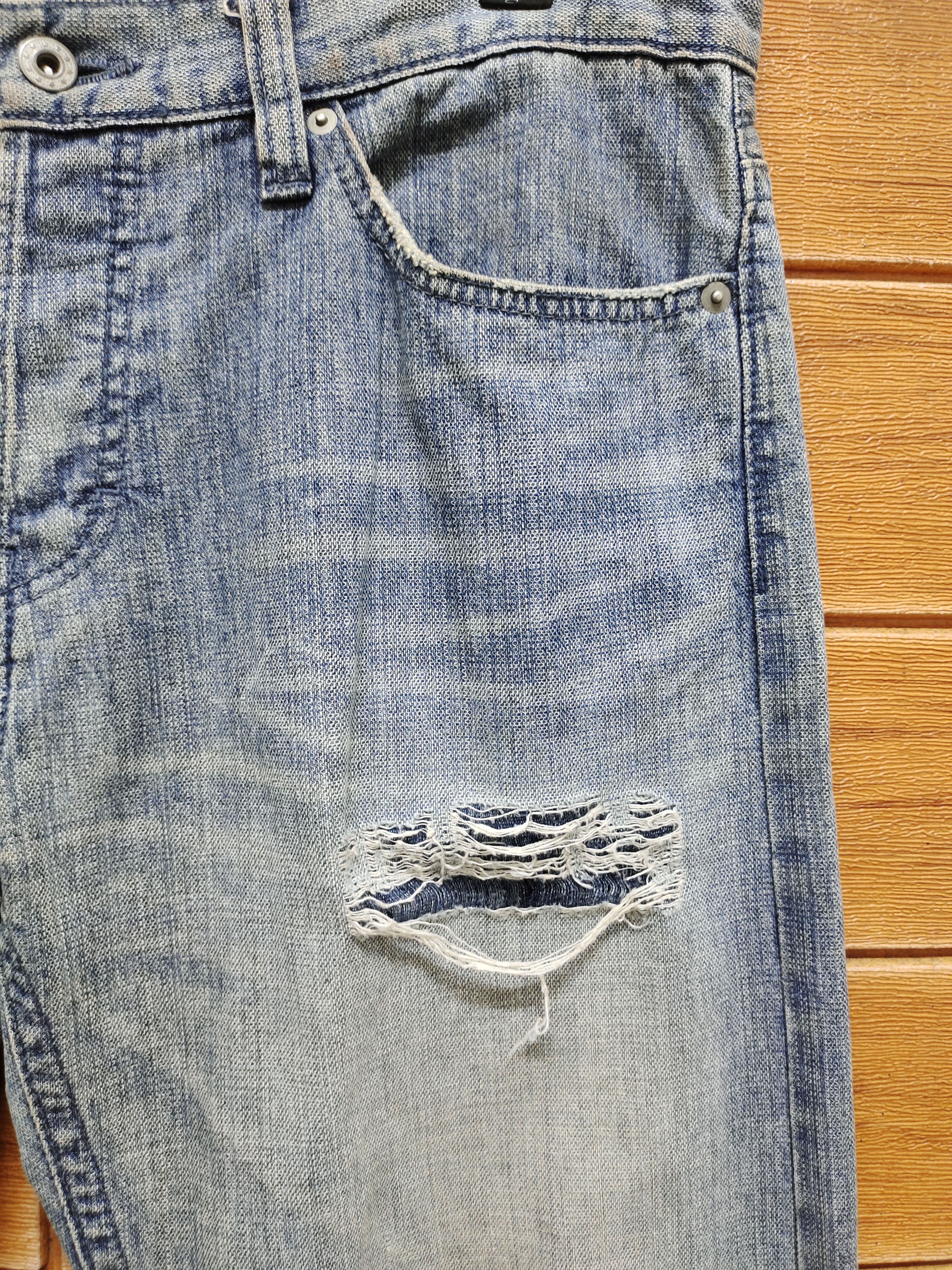 Hysteric Glamour × Undercover Vintage Blue Marlin Corp Japan Distress Faded Denim Jeans Size US 35 - 4 Thumbnail