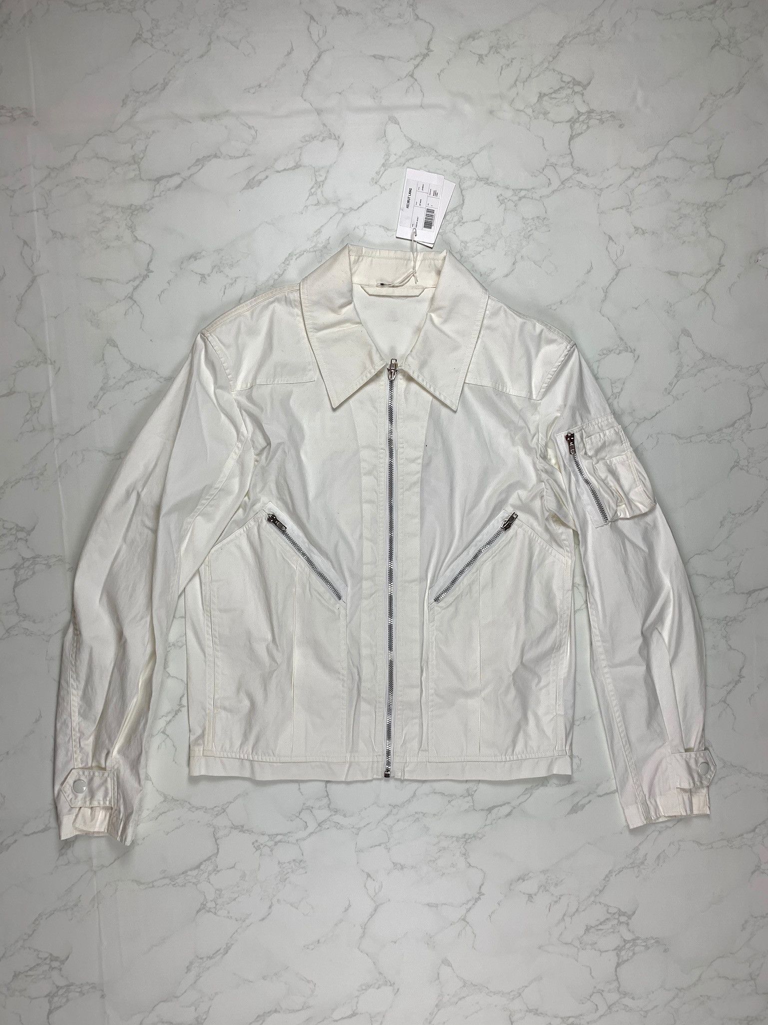 Helmut Lang Off White Aviator Jacket