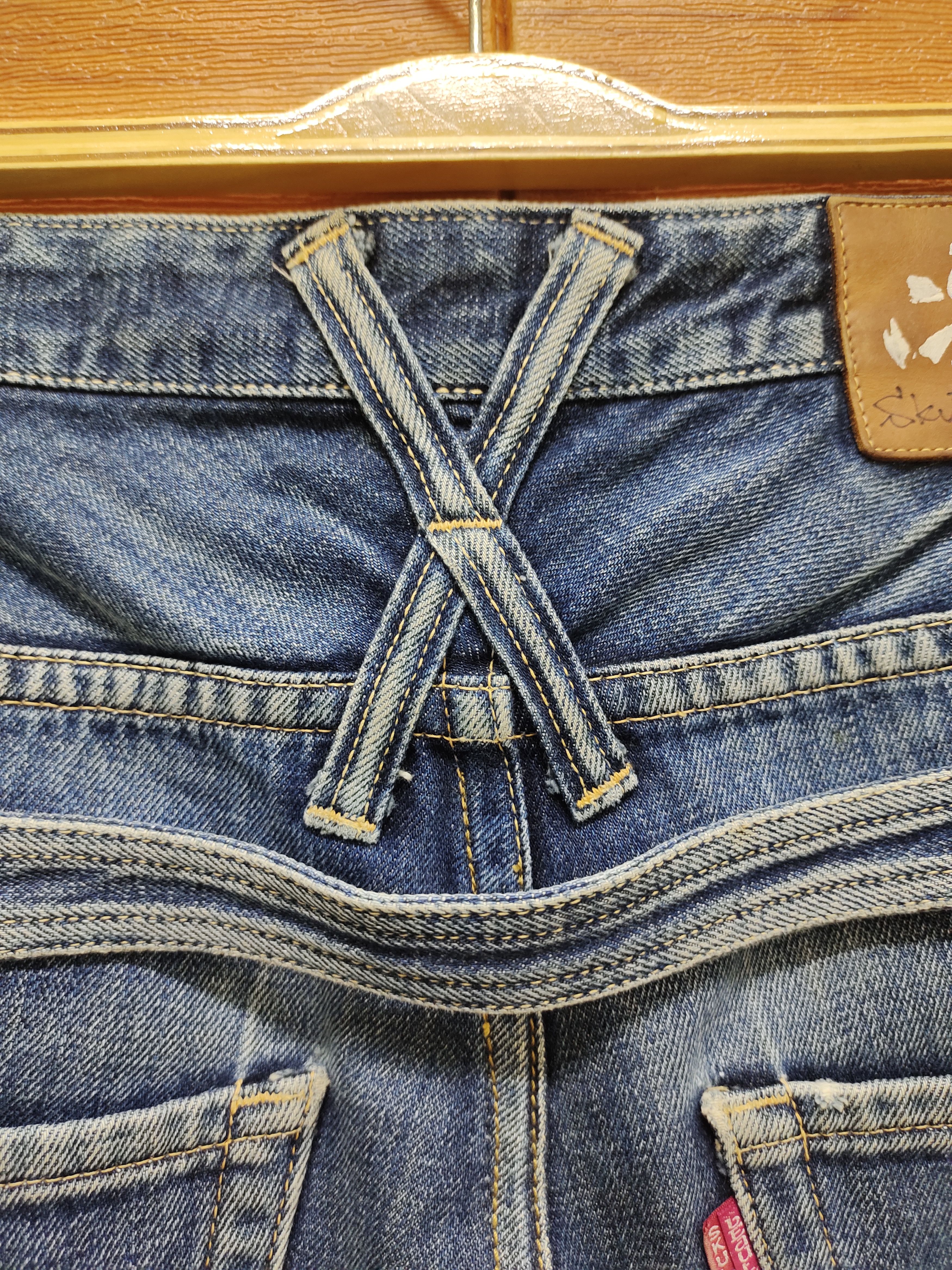 Beauty Beast 🇯🇵 Skull Archemist X Beauty Beast Redline Selvedge Denim Size US 33 - 3 Thumbnail
