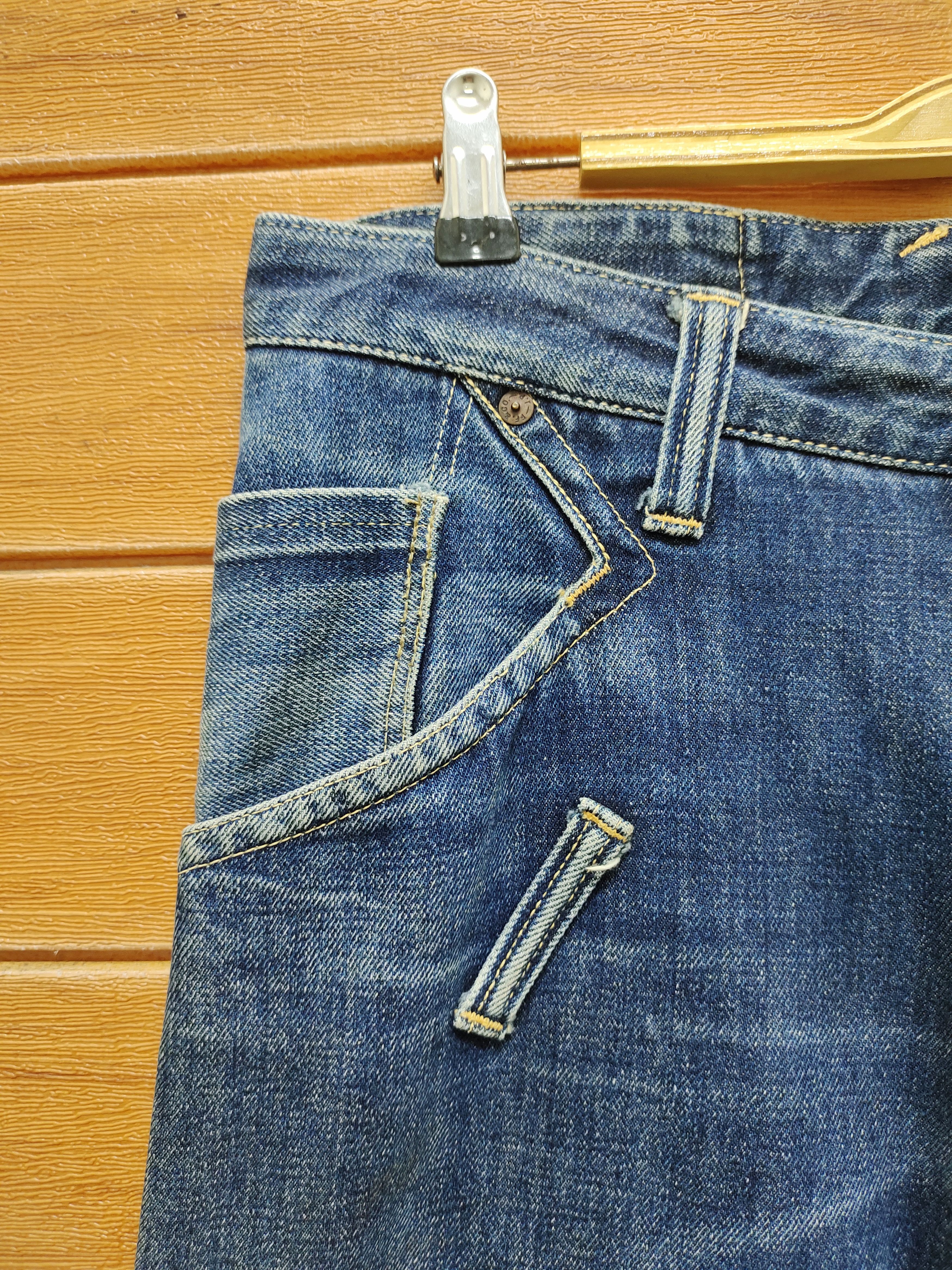 Beauty Beast 🇯🇵 Skull Archemist X Beauty Beast Redline Selvedge Denim Size US 33 - 7 Thumbnail
