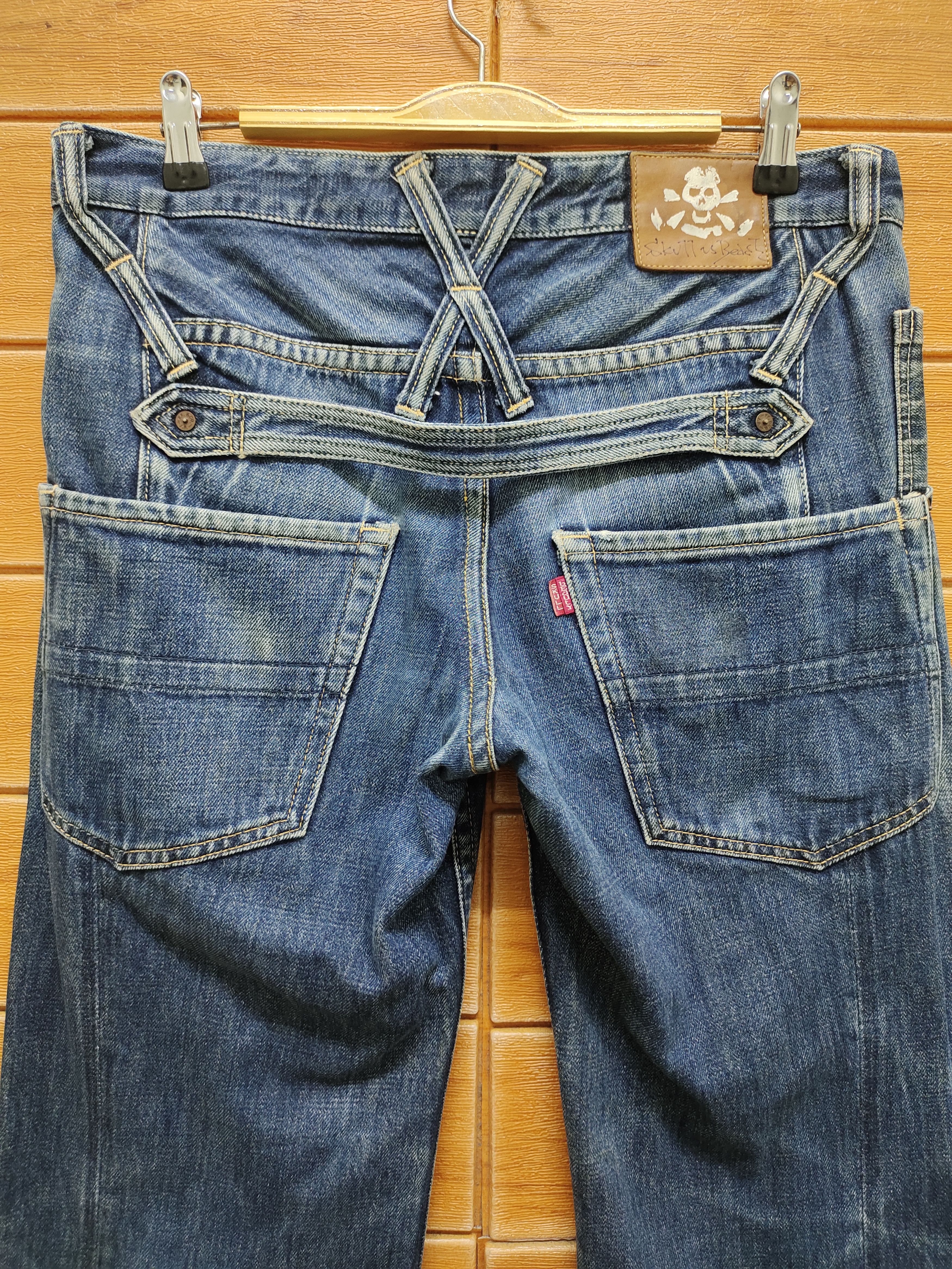 Beauty Beast 🇯🇵 Skull Archemist X Beauty Beast Redline Selvedge Denim Size US 33 - 1 Thumbnail