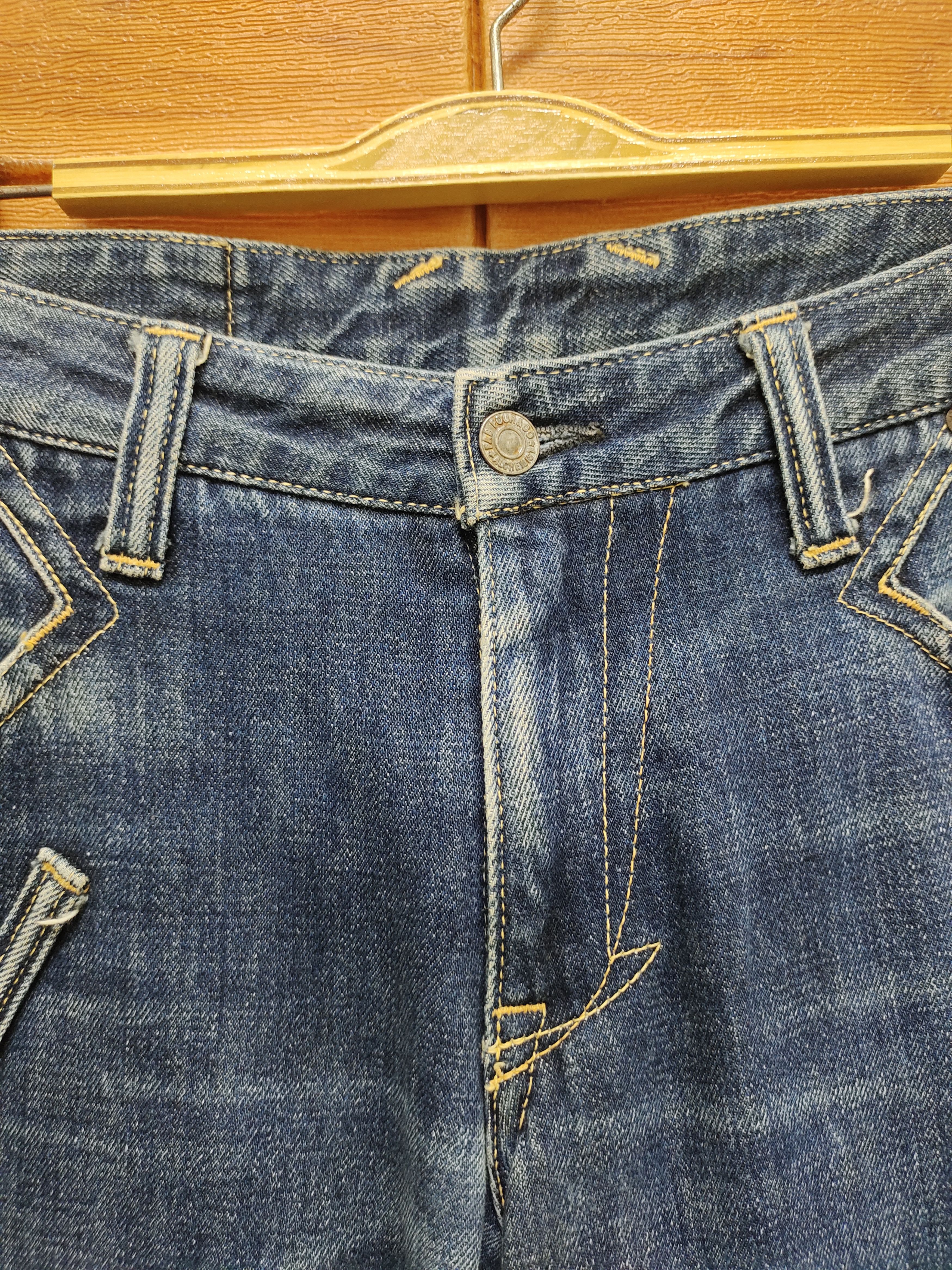 Beauty Beast 🇯🇵 Skull Archemist X Beauty Beast Redline Selvedge Denim Size US 33 - 9 Thumbnail