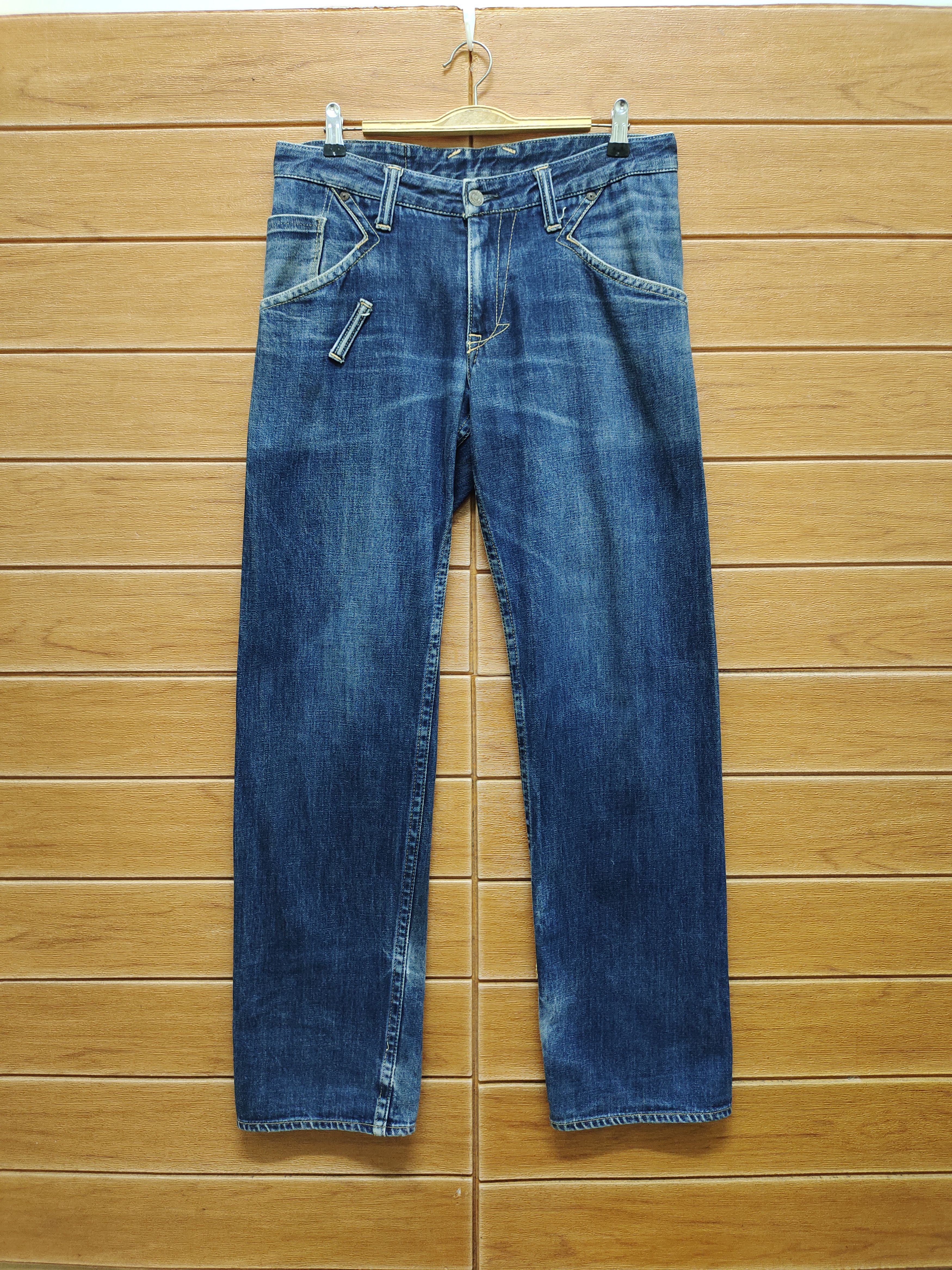 Beauty Beast 🇯🇵 Skull Archemist X Beauty Beast Redline Selvedge Denim Size US 33 - 6 Thumbnail
