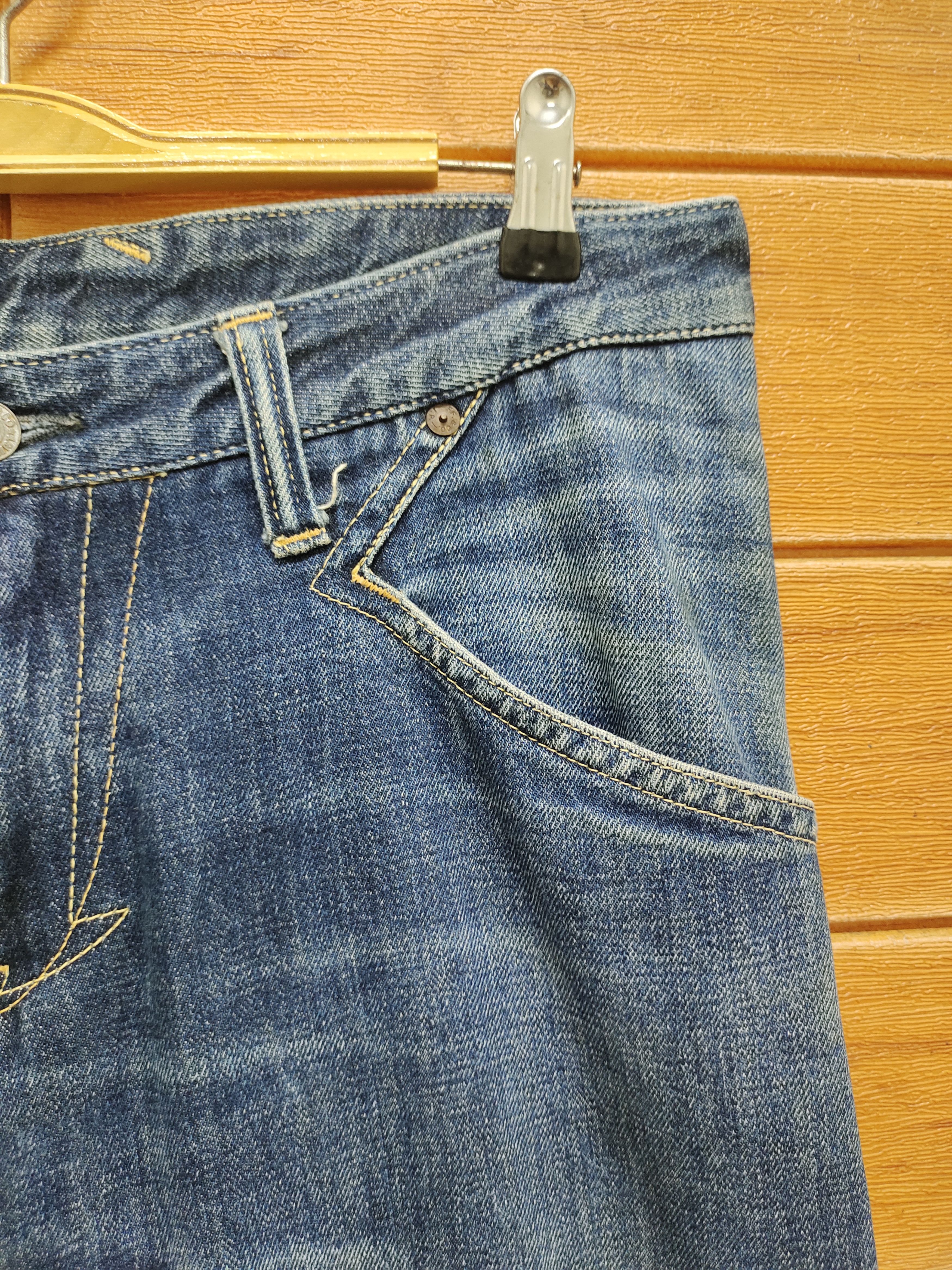 Beauty Beast 🇯🇵 Skull Archemist X Beauty Beast Redline Selvedge Denim Size US 33 - 8 Thumbnail