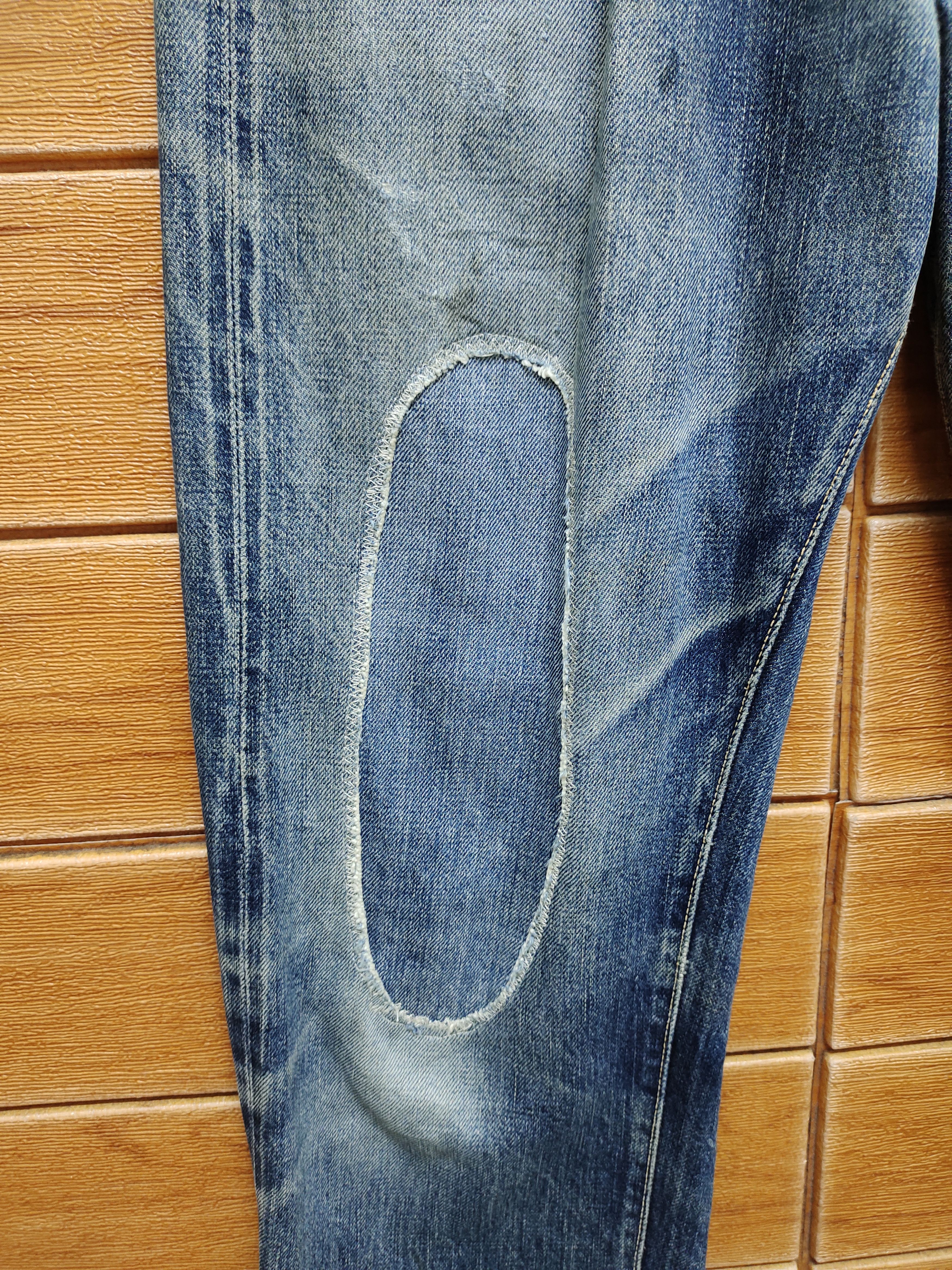 Full Count & Co. Vintage 90s Fullcount Distressed Selvedge Denim Size US 30 / EU 46 - 6 Thumbnail