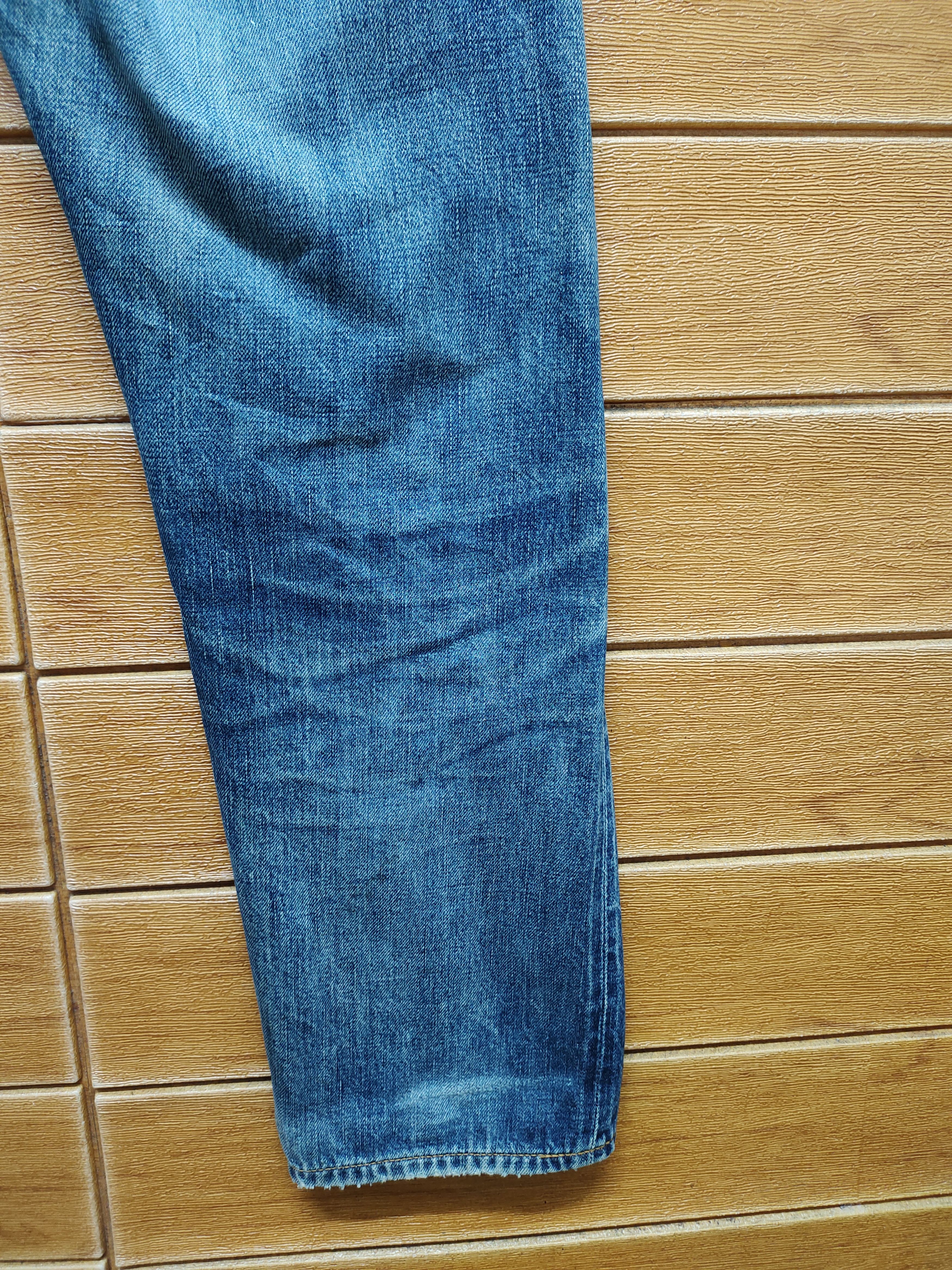 Full Count & Co. Vintage 90s Fullcount Distressed Selvedge Denim Size US 30 / EU 46 - 12 Thumbnail