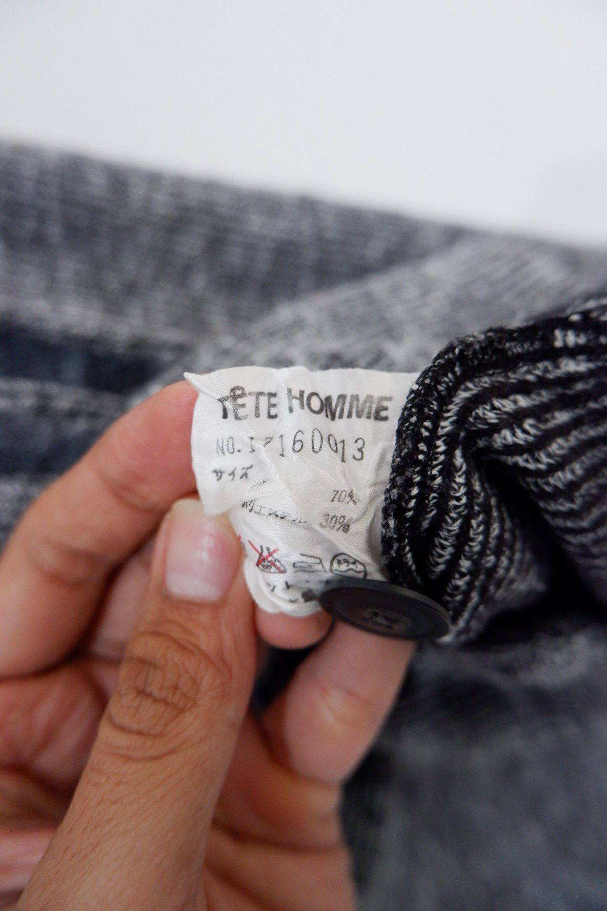 Issey Miyake Tete Homme Cardigan Size US L / EU 52-54 / 3 - 7 Thumbnail