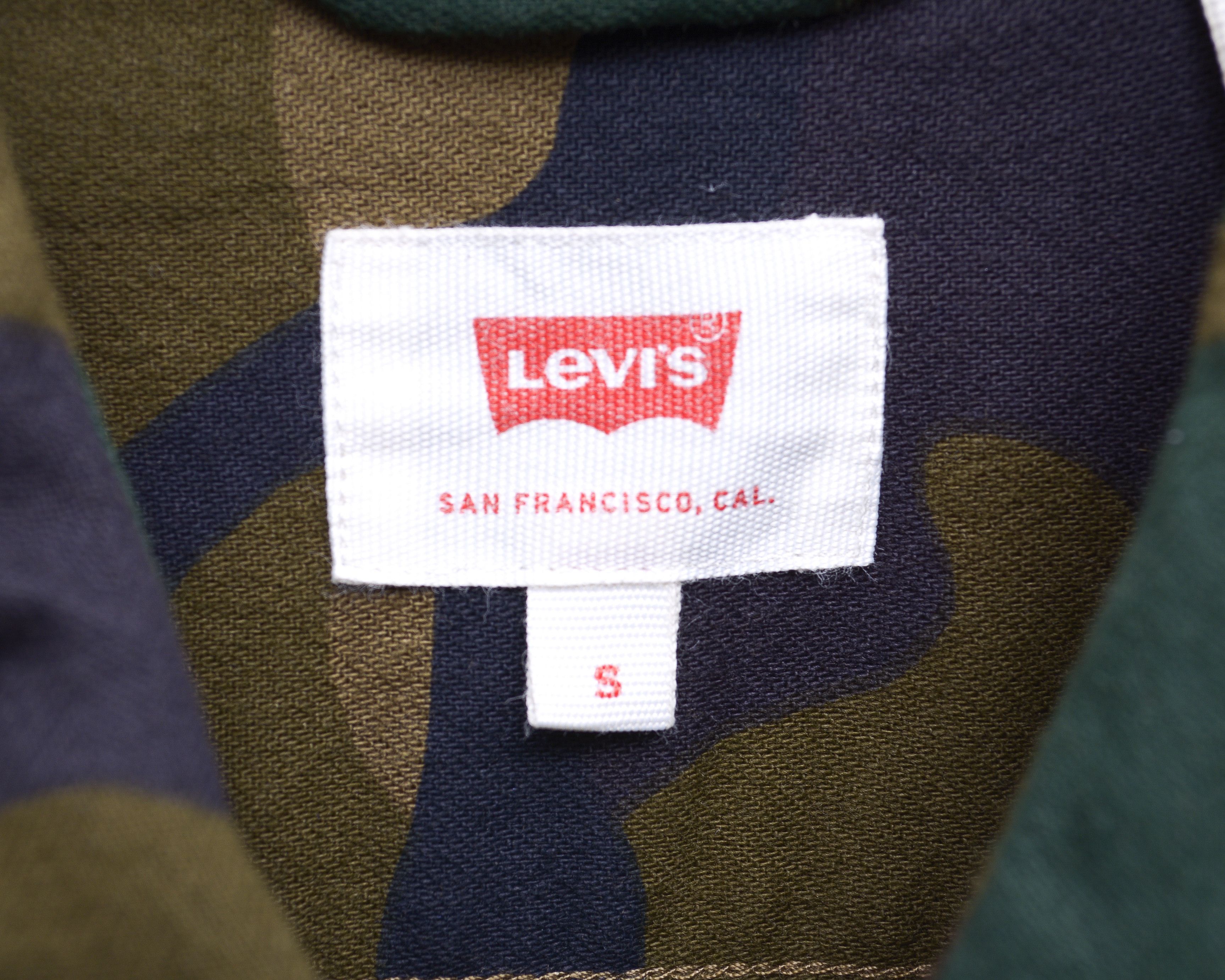 Levi's S Camo Shirt Spellout Logo Long Sleeve Casual Army Combats Size US S / EU 44-46 / 1 - 5 Thumbnail