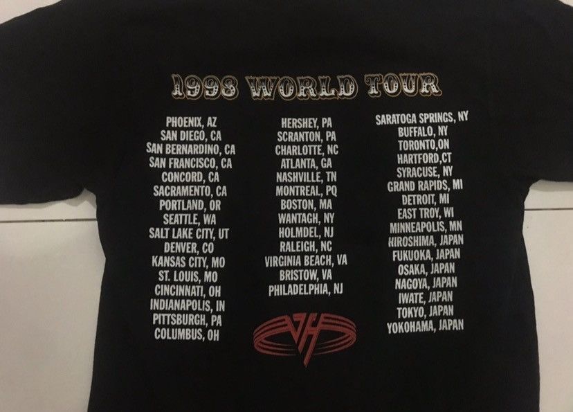 Band Tees × Vintage 🔥Vintage🔥 90’s Van Hallen World Tour Tee Size US M / EU 48-50 / 2 - 7 Thumbnail